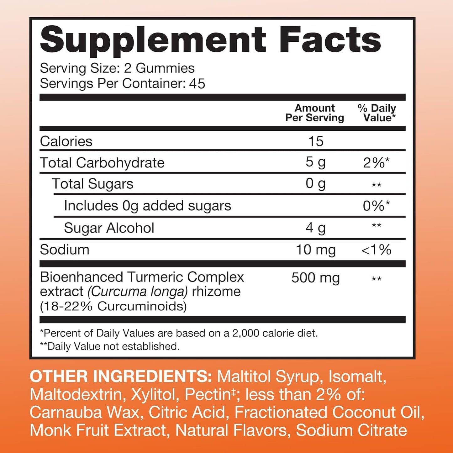 Qunol Zero Sugar Turmeric Gummies, Vegetarian, Gluten Free, 500mg + Qunol Magnesium Gummies 200mg, Vegetarian, 90 Count