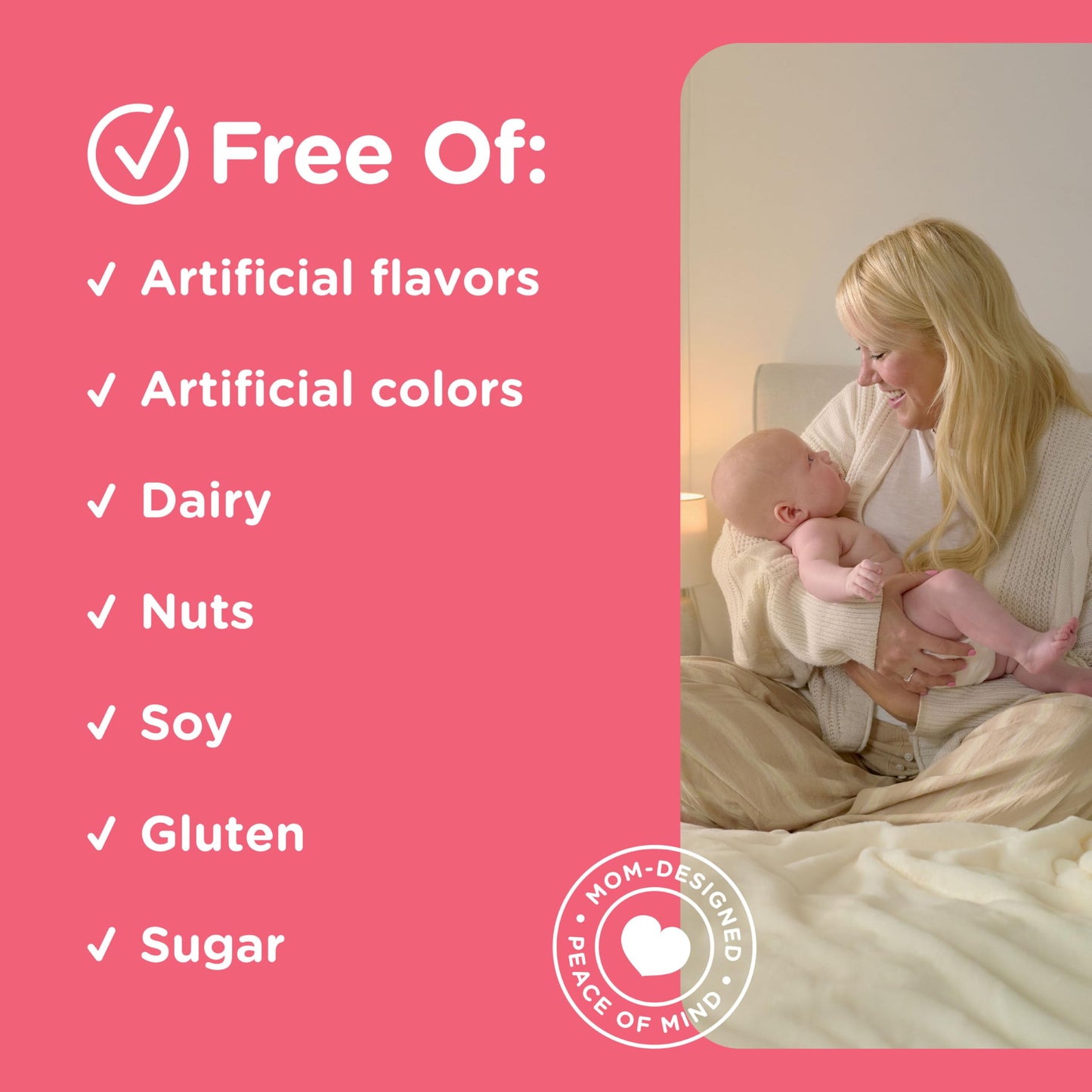 Mommy's Bliss Lift My Mood Postnatal Support Ashwagandha, May Reduce Stress & Support a Balanced Healthy Mood, Vegan, Delicious Rasberry Flavor, 60 Gummies (30 Servings)