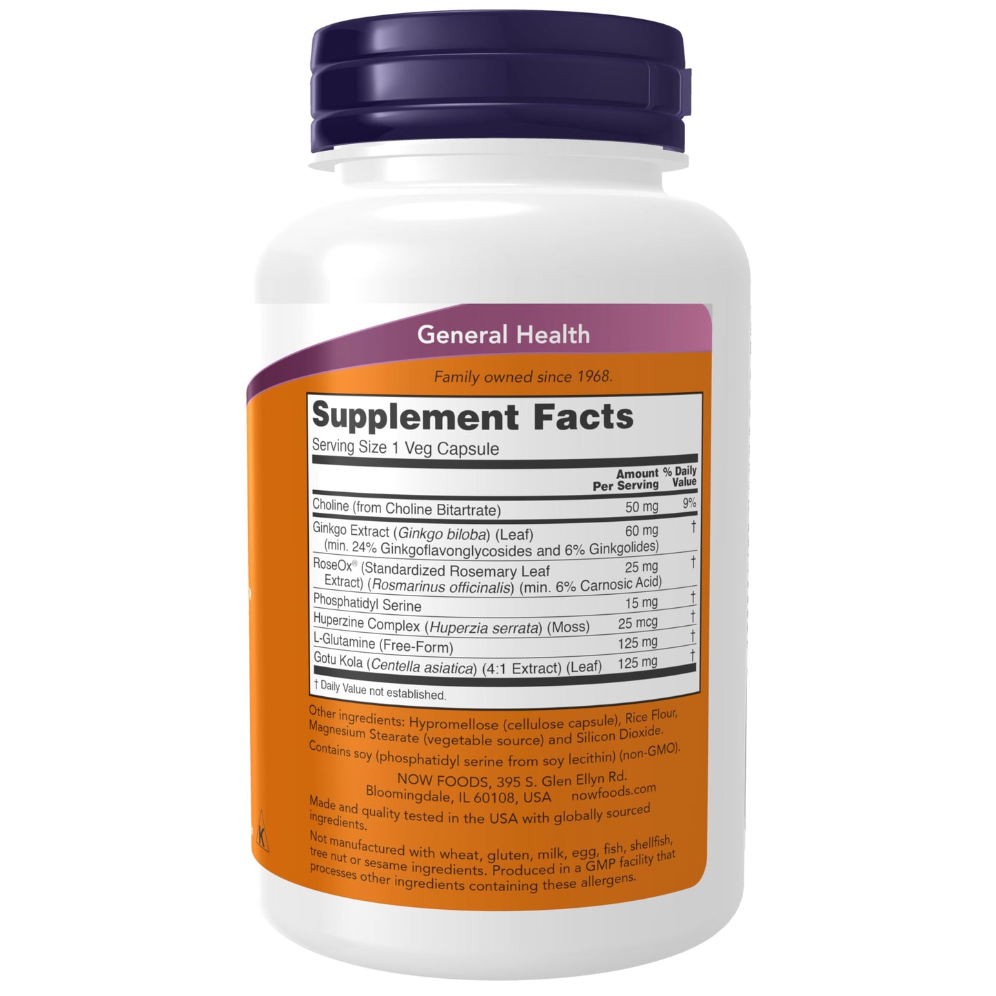 Pre-Order | Arrives in 5–10 Days – NOW Foods Supplements, Brain Elevate™, Featuring Ginkgo Biloba, RoseOx® and Phosphatidyl Serine, 120 Veg Capsules