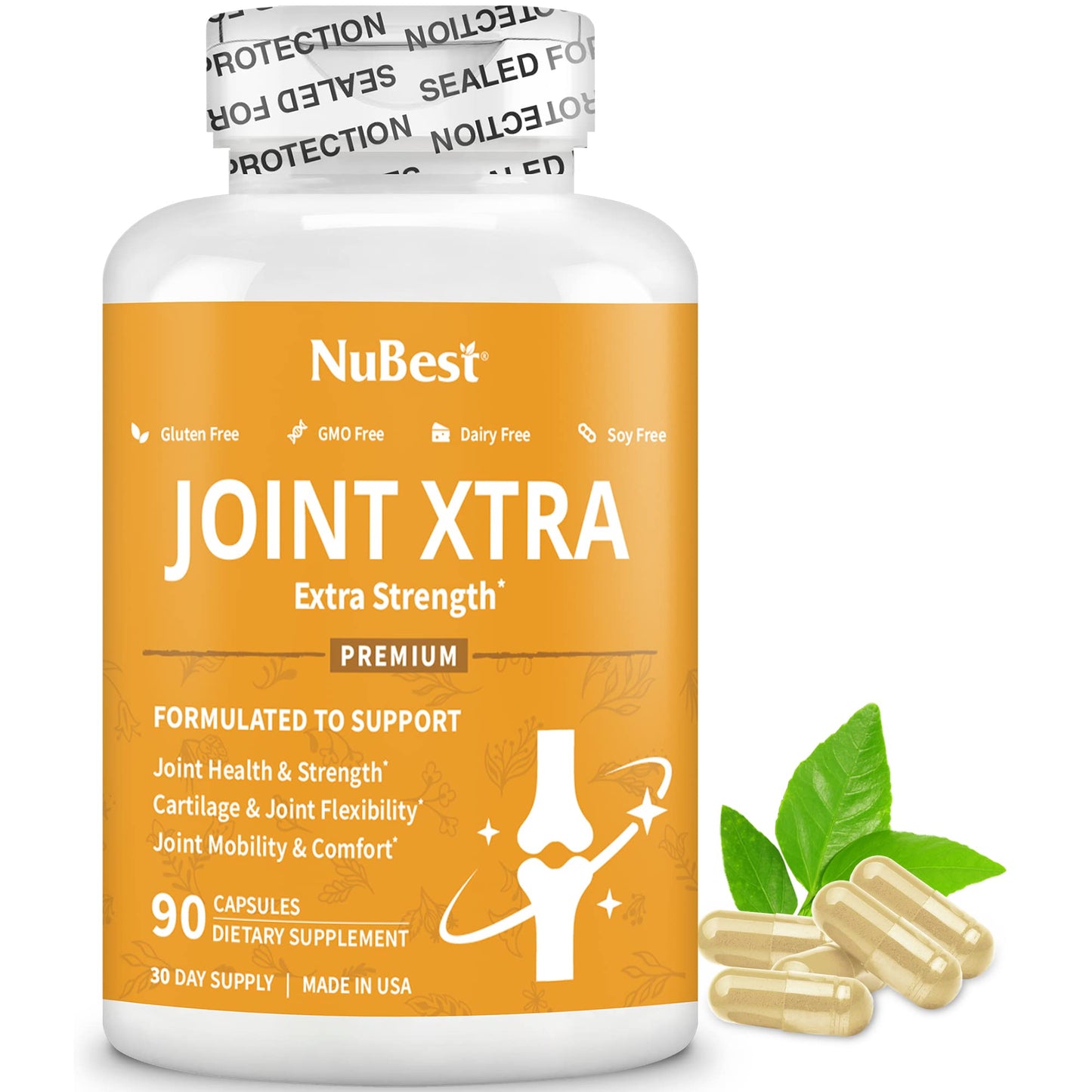 Joint Xtra - Joint Support Supplement - Joint Health Formula with Triple Joint Strength - Glucosamine, Chondroitin, Turmeric, MSM & Boswellia for Joint Health & Cartilage Health - 90 Vegan Capsules