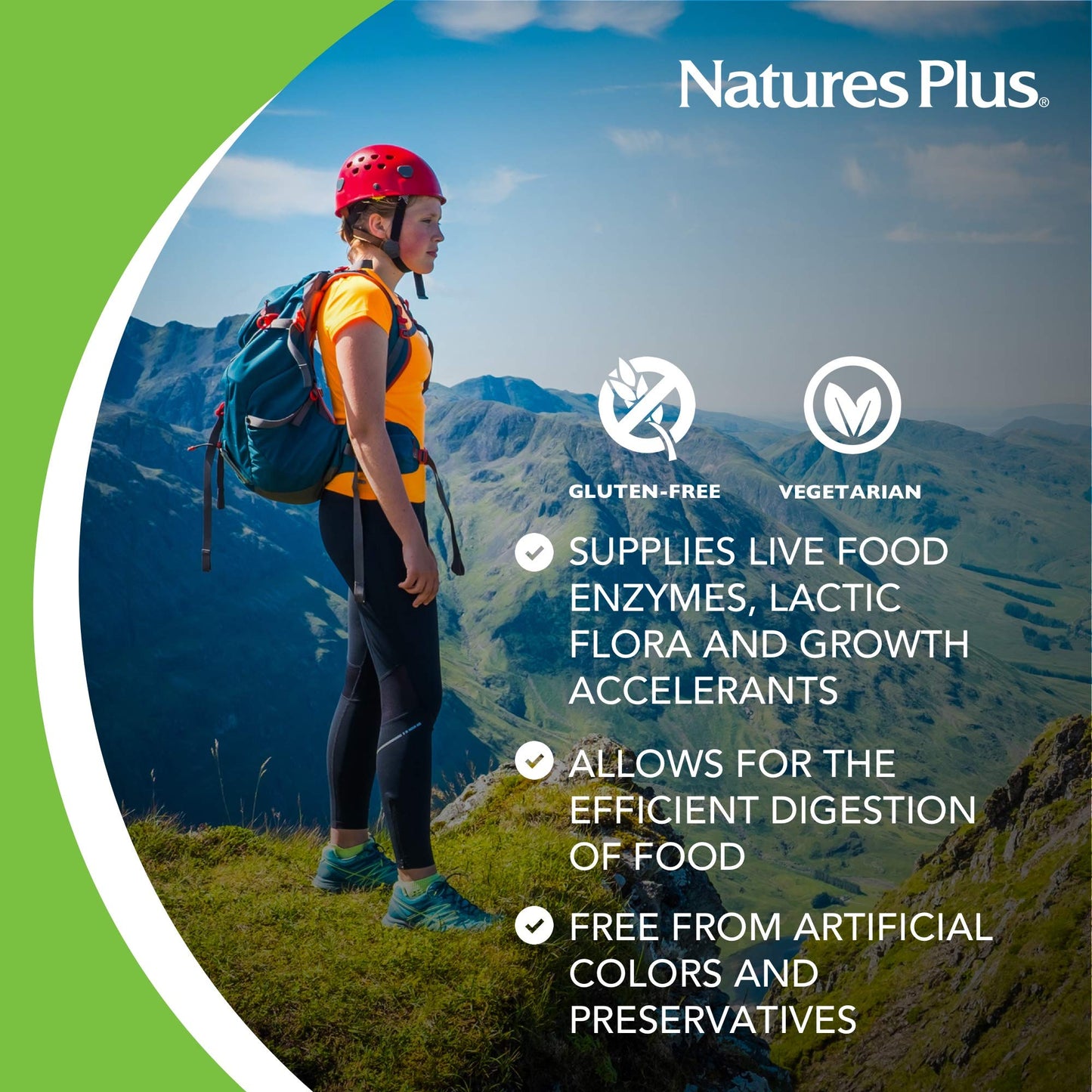 Natures Plus ActiZyme - 180 Vegetarian Capsules - Gut Health Supplement, Contains Digestive Enzymes, Probiotics, Aminogen, Bioperine - Gluten-Free - 90 Servings