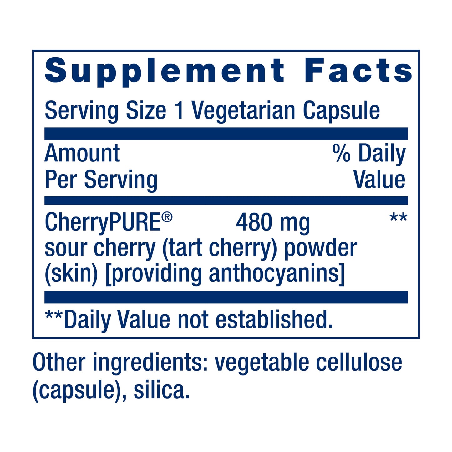 Life Extension Tart Cherry with CherryPURE®, anthocyanins, oxidative Stress, Muscle Recovery, Exercise Support, Muscle Comfort, Vegetarian, Gluten-Free, Non-GMO, 60 Capsules