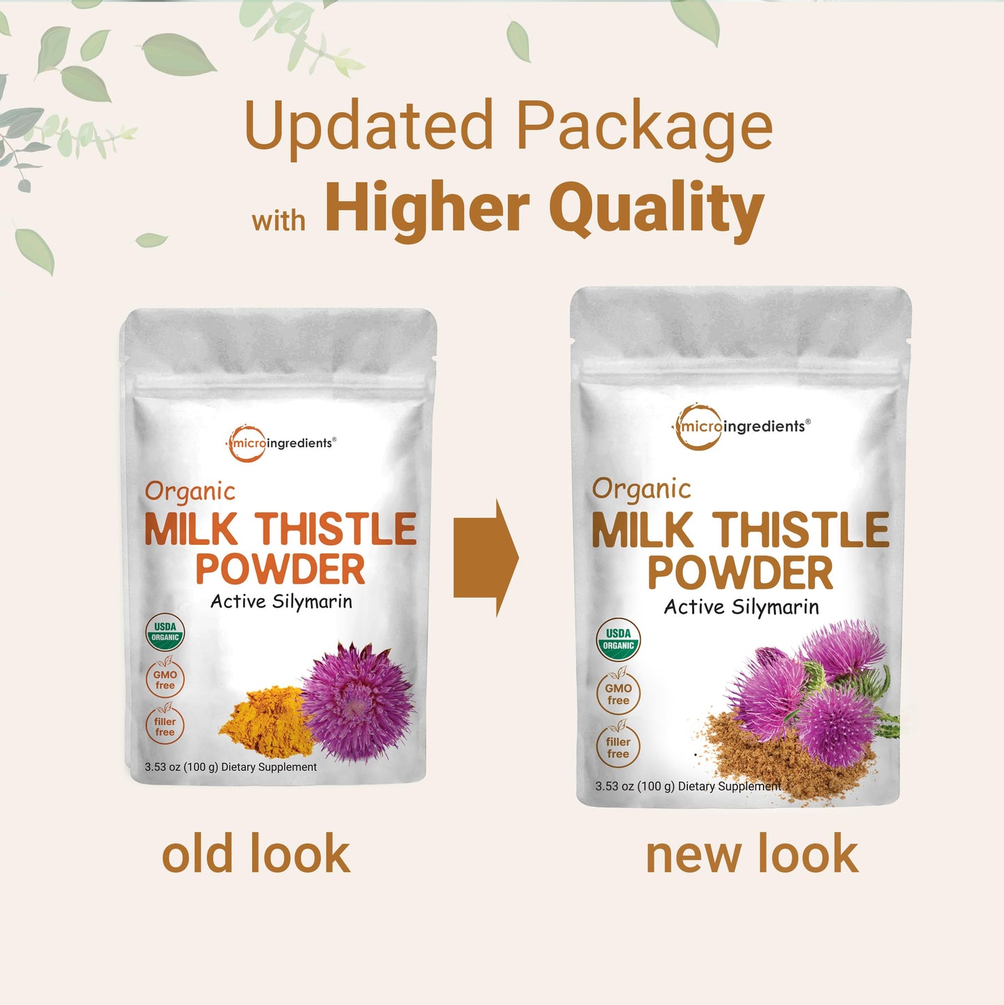 Organic Milk Thistle Powder, 3.5 oz (400 Servings) | Herbal Liver Support Milk Thistle Supplement | Liver Detox & Antioxidant Support | Contains Active Silymarin | Non-GMO, Vegan Friendly