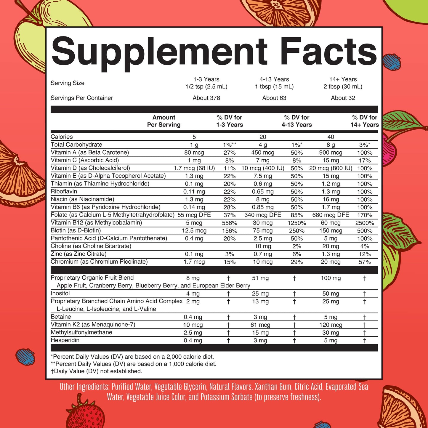 MaryRuth's Liquid Morning Multivitamin (Fruit Punch) & Liquid Nighttime Multimineral (Cranberry) | Clean Label Project Verified® | Vegan Vitamins for Energy, Bedtime, & Overall Health