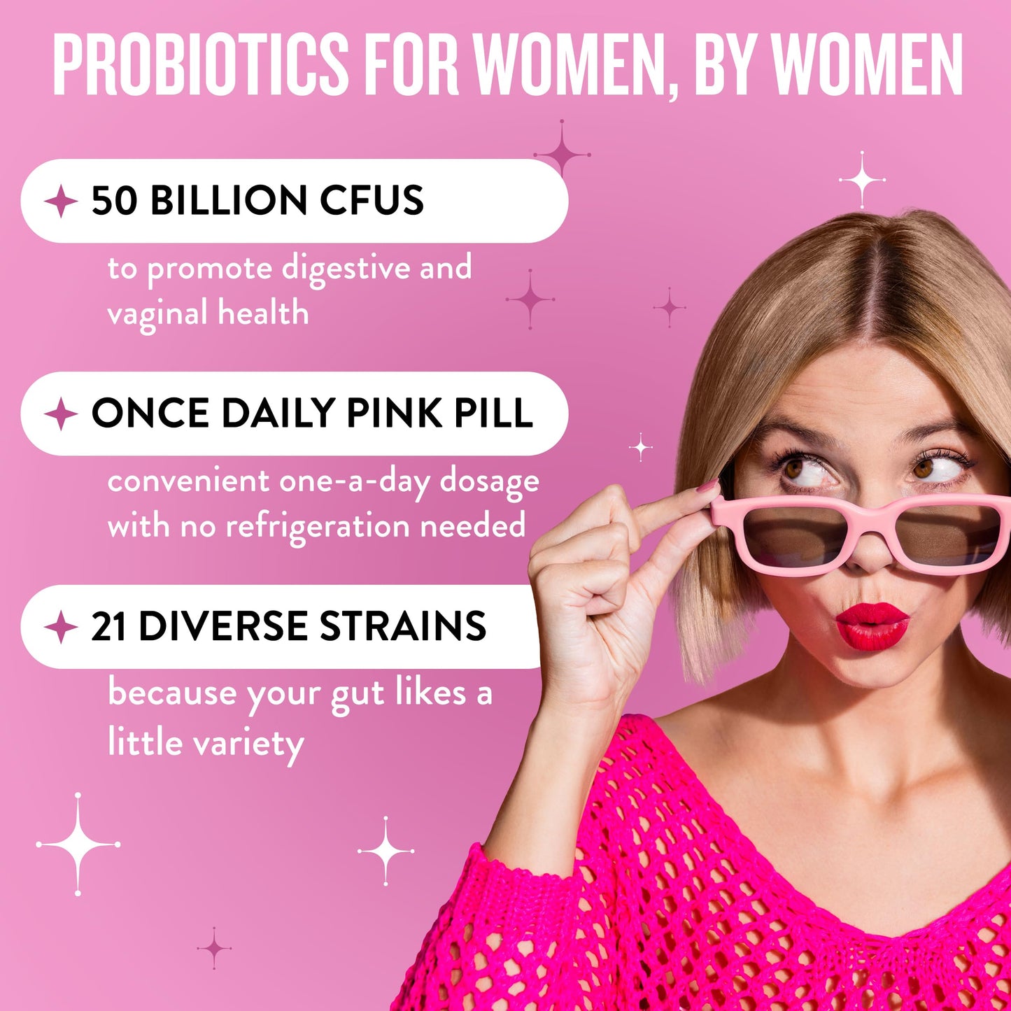 Legendairy Milk Hot Girl Ish™ - Daily Probiotics for Women with 50 Billion CFU - Women's Probiotic Supplement with 20 Probiotic Strains, Prebiotics & Postbiotic for Digestive, Gut & Immune Health