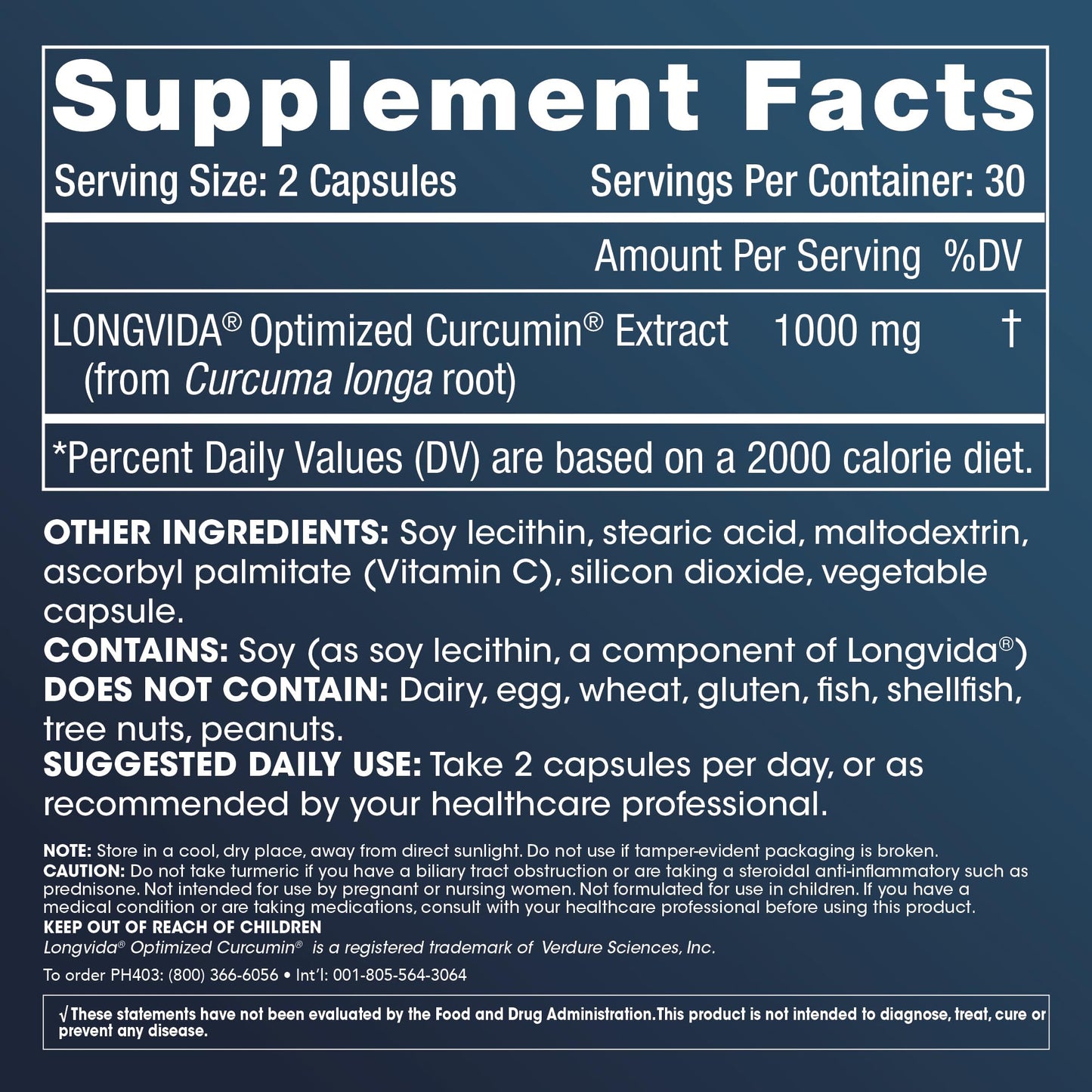 ProHealth Turmeric Curcumin Supplement: 285 Times More Bioavailable- Developed by Neuroscientists. 1000 mg Concentrated Longvida Curcumin Extract Per Serving (60 X 500mg Capsules Per Bottle)