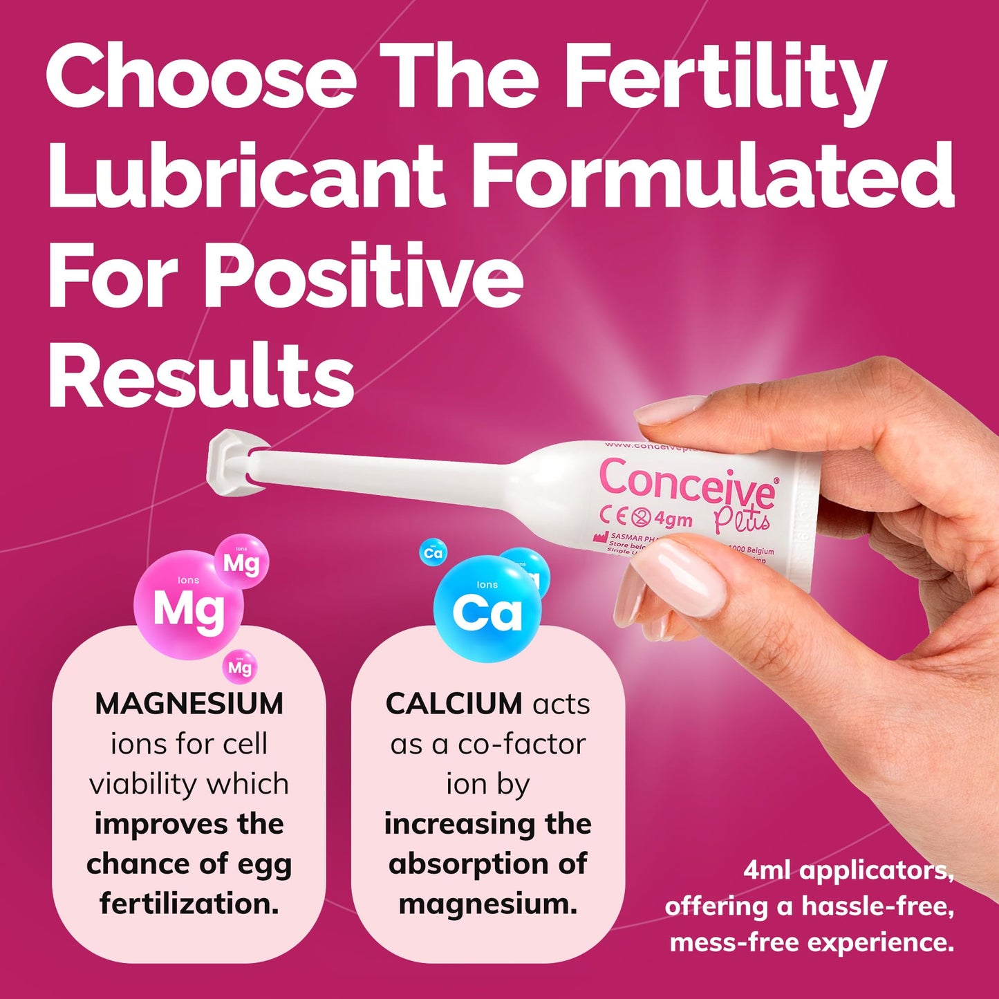 Pre-Order | Arrives in 5–10 Days – Conceive Plus Fertility Lubricant | for Use by Couples Trying to Conceive | 8 Pre-Filled Applicators