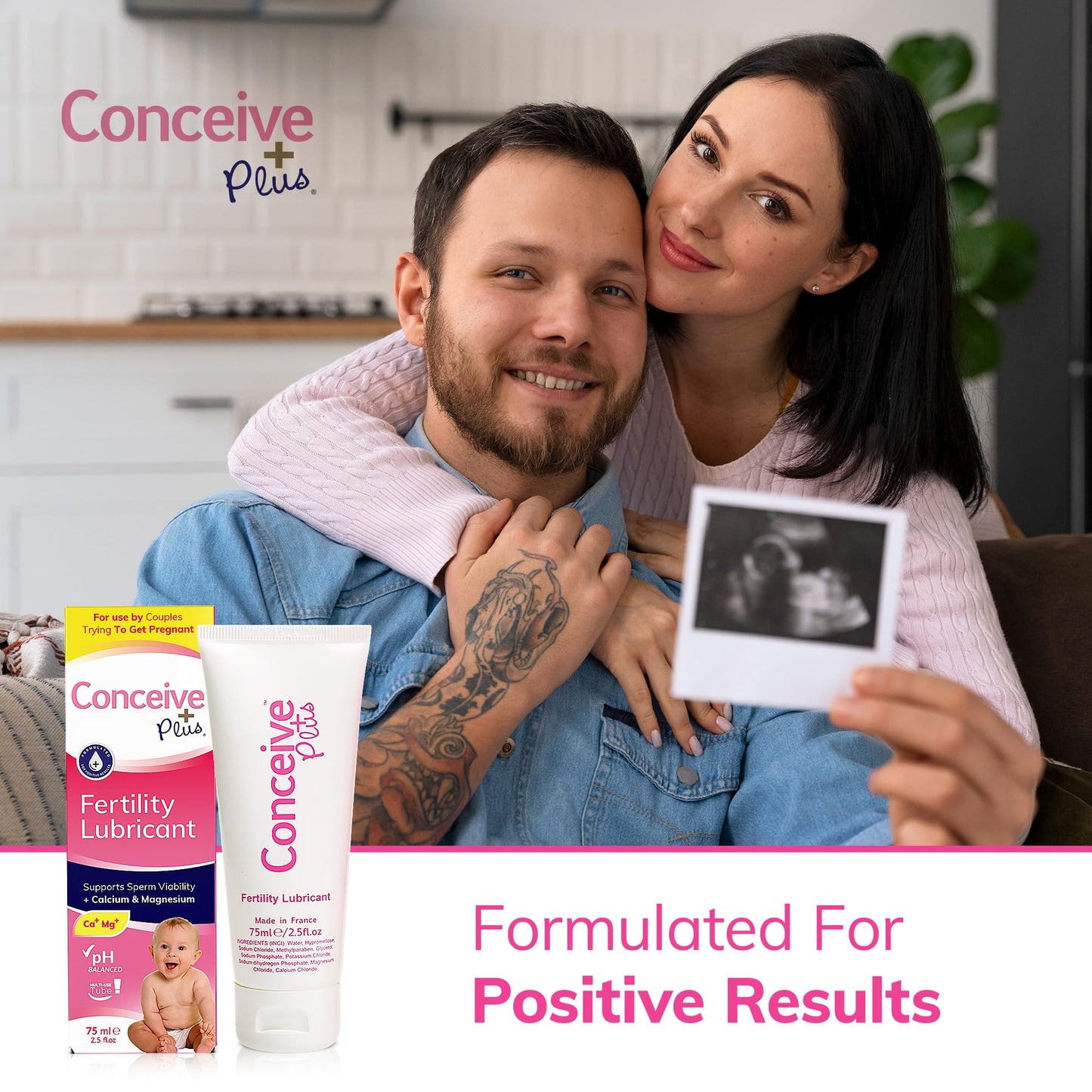 Pre-Order | Arrives in 5–10 Days – CONCEIVE PLUS Mens Fertility Bundle, Fertility Vitamins 60 Count and Fertility Lubricant 2.5 Ounce