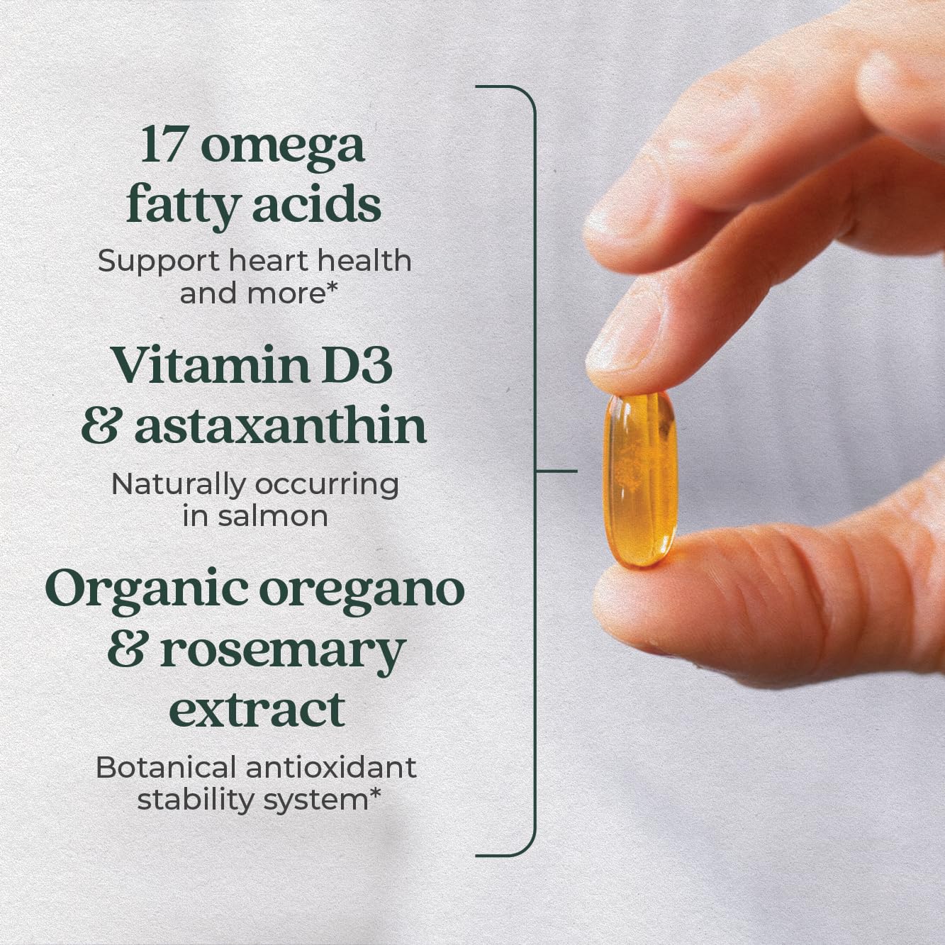 New Chapter Wholemega Fish Oil Supplement - Wild Alaskan Salmon Oil with Omega-3 + Vitamin D3 + Astaxanthin + Sustainably Caught - 120 ct, 1000mg Softgels