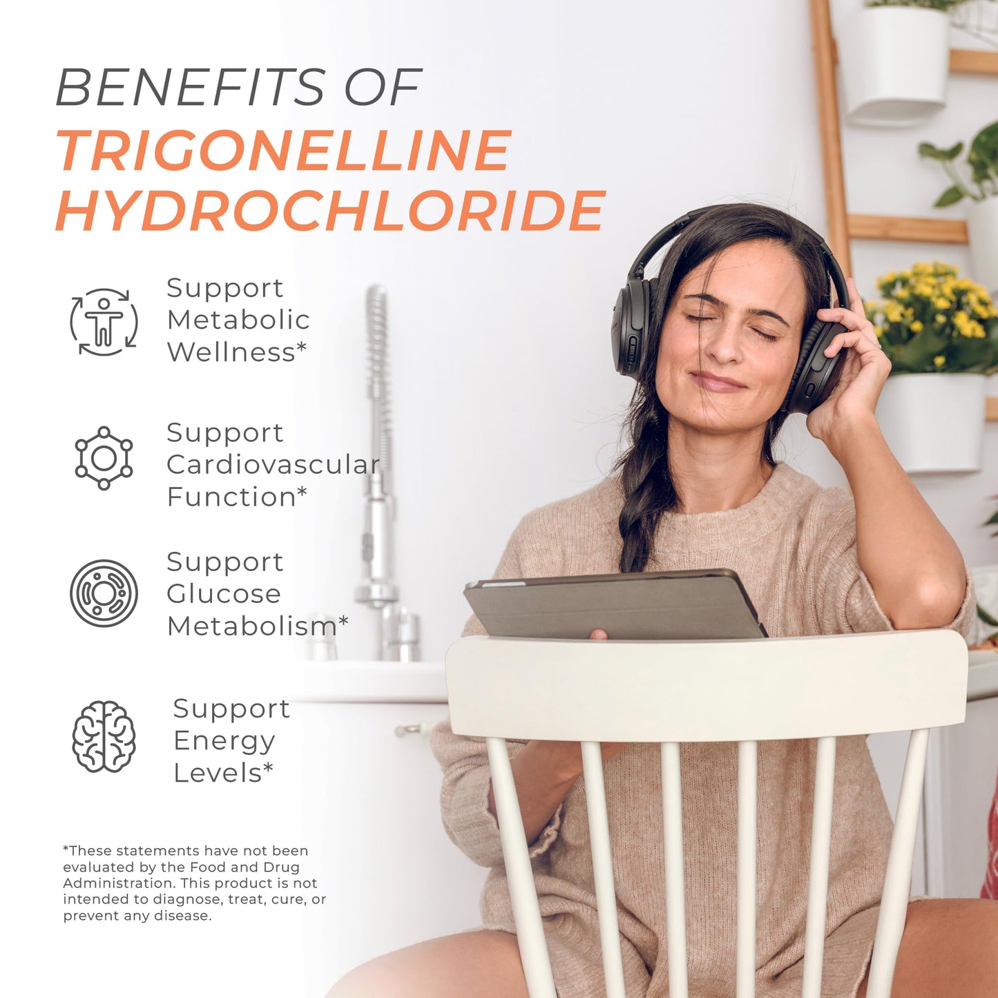 Neurogan Trigonelline Hydrochloride Tablets (300mg per Serving, 60 Count) - Promotes Metabolic Wellness & Cellular Energy, Supports Heart & Cognitive Health