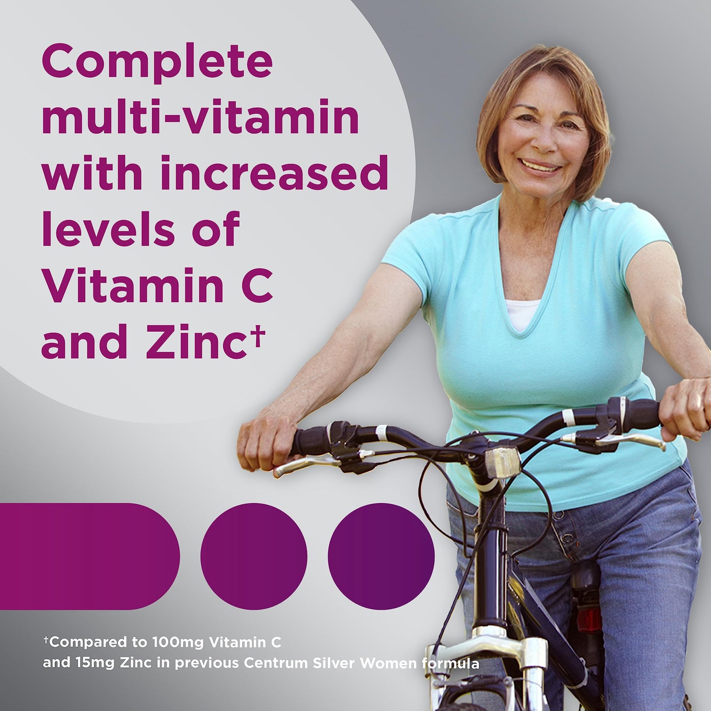 Pre-Order | Arrives in 5–10 Days –
Centrum Silver Women's Multivitamin for Women 50 Plus, Multivitamin/Multimineral Supplement with Vitamin D3, B Vitamins, Non-GMO Ingredients, Supports Memory and Cognition in Older Adults - 100 Ct