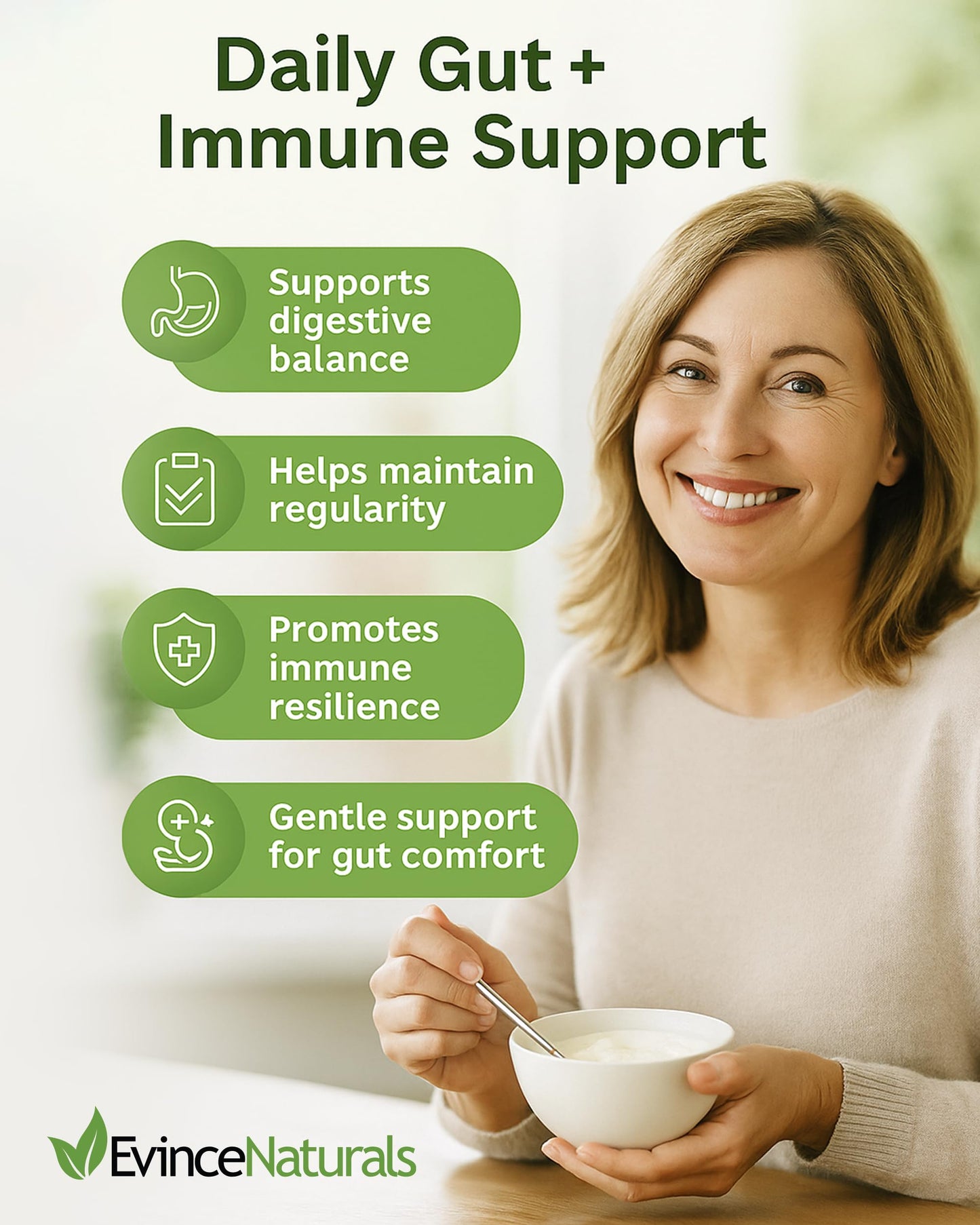 Probiotic and Prebiotic Supplement - 6 Strains of Intense Regenerative Probiotics for Men & Women 5 Billion CFU - Bowel, Inflammation, Immunity, & Digestive Support - Digestive Supplement, 90 Capsules