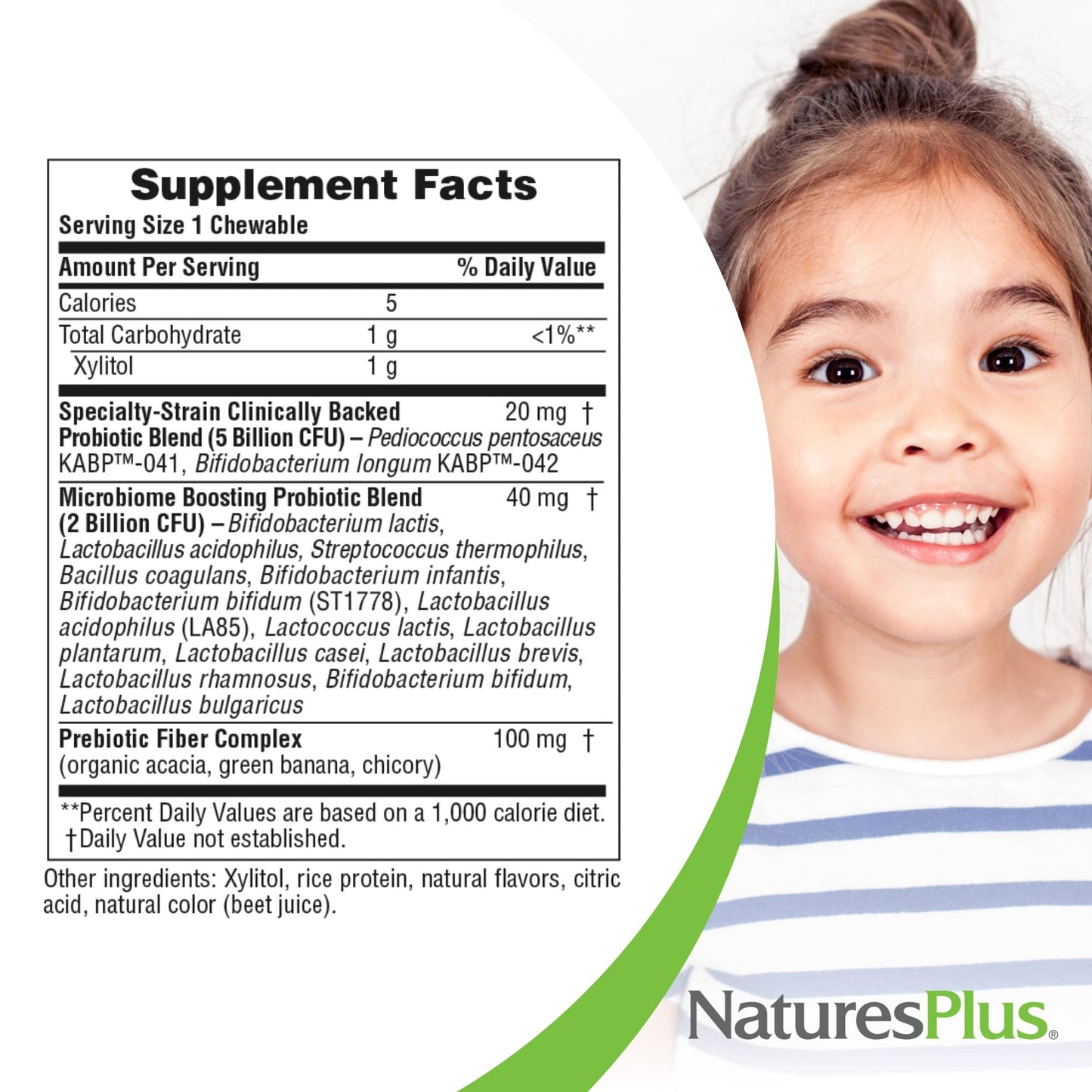 NaturesPlus Animal Parade Probiotic, Mixed Berry - 30 Chewables - Children’s Digestion Supplement - Supports Gut Health & Immune Function - Vegan, Gluten Free - 30 Servings