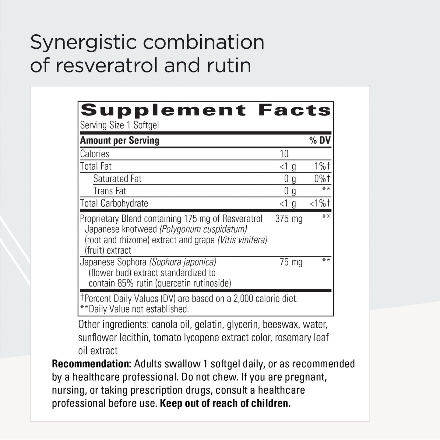 Integrative Therapeutics - Resveratrol Ultra HP, 175 mg Resveratrol - Cardiovascular Support*- 60 Softgels