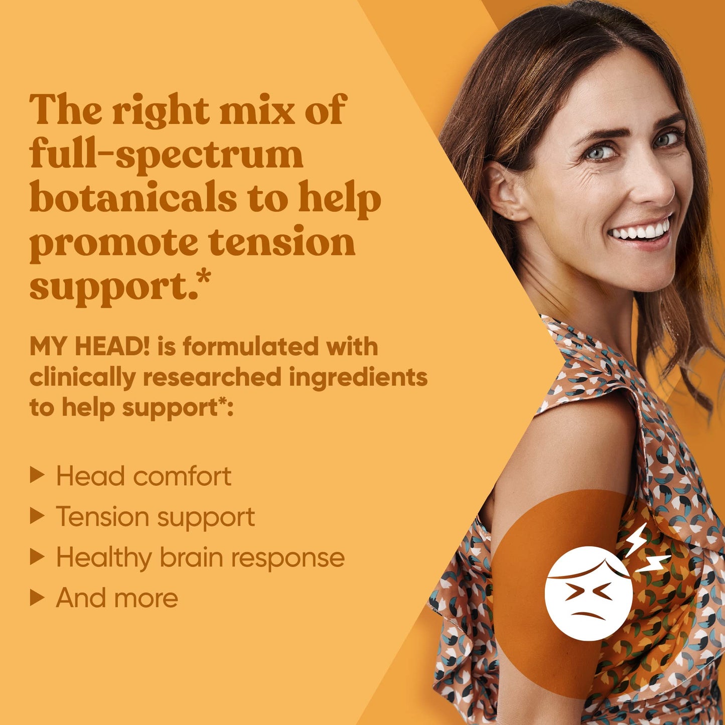 My Head! Headache Vitamins – Sensitivity, Tension, Comfort, Healthy Head Function for A Clear Mind – Fast acting Magnesium, Feverfew, Boswellia, Vitamin D, Ginger, & More – 60 Soft Capsules