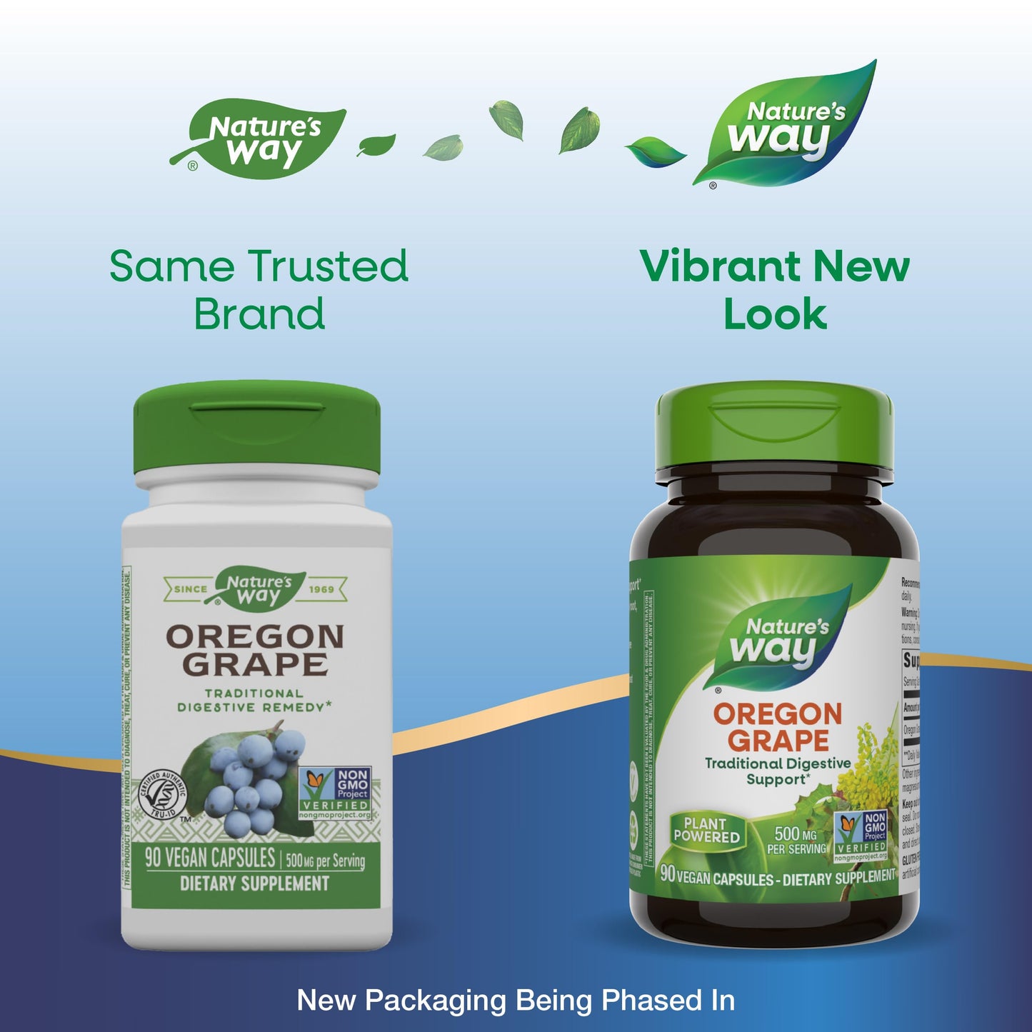 Nature's Way Oregon Grape, Traditional Digestion Remedy* Supplement, 90 Vegan Capsules