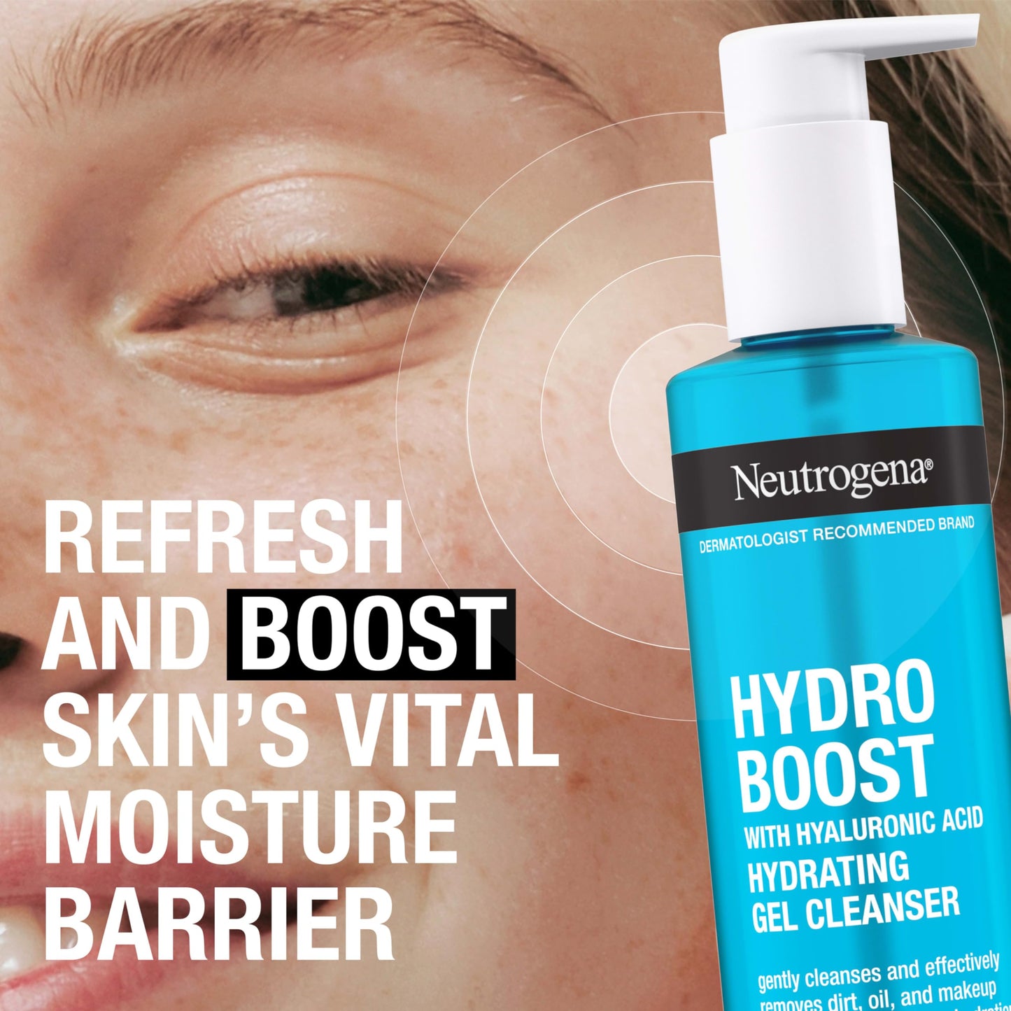 NEUTROGENA Refresh & Hydrate Skin Care Set, Gift Set with Tate McRae's Must-Haves, Includes Makeup Remover Wipes, Gel Facial Cleanser, & Water Gel Face Moisturizer, Travel Size, 3 Items
