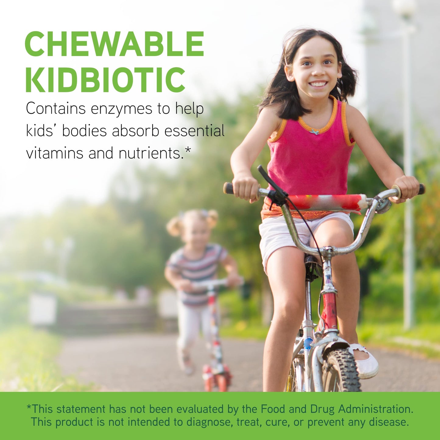 Pre-Order | Arrives in 5–10 Days – DAVINCI Labs Chewable Kidbiotic - Kids Probiotics to Support Digestion, a Healthy Gut, Brain Health and Immunity - with Probiotics, Amylase, and More - Tropical Fruit Flavor - 90 Chewable Tablets