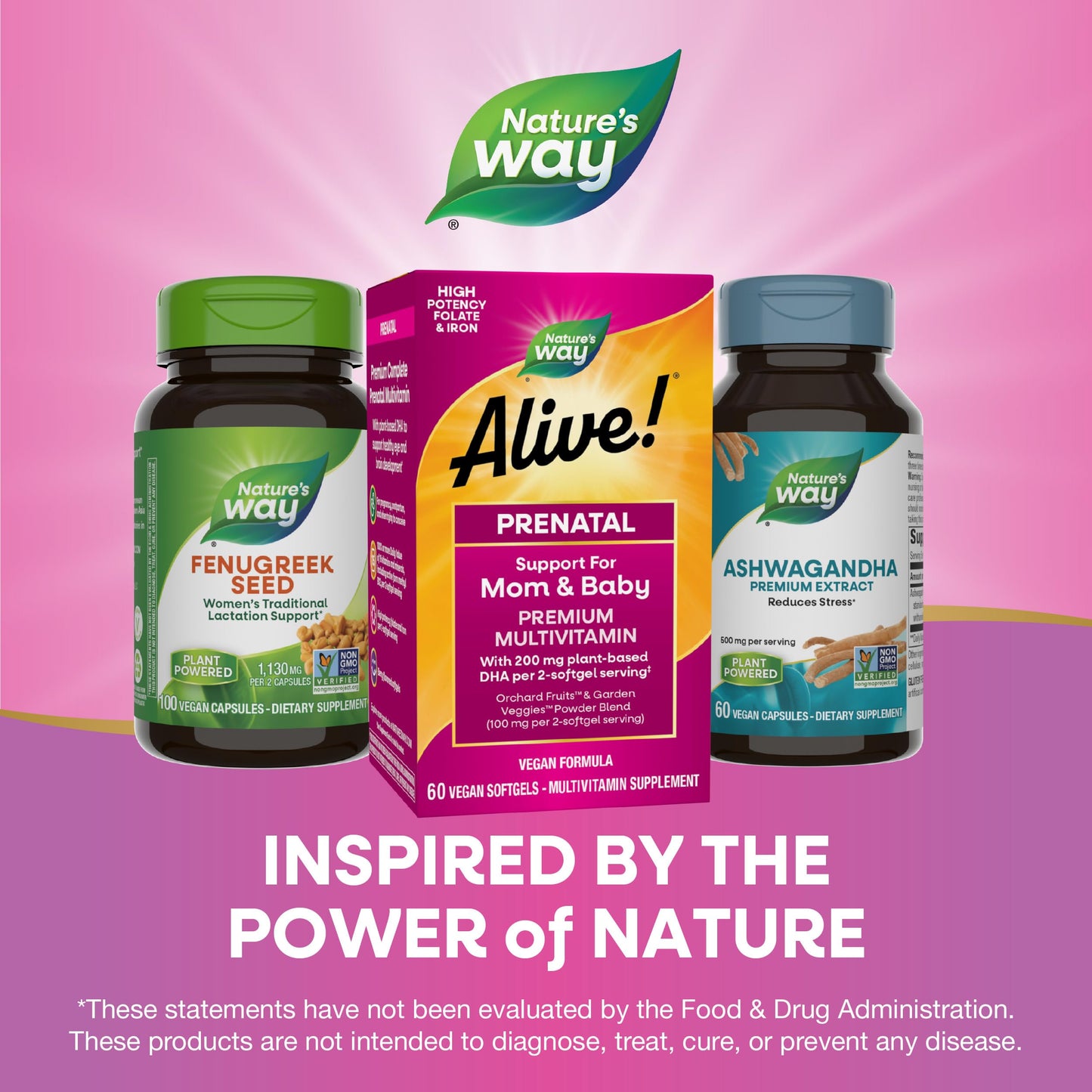 Nature's Way Alive! Complete Premium Prenatal Multivitamin for Women, Healthy Eye and Brain Development*, 60 Vegetarian Softgels