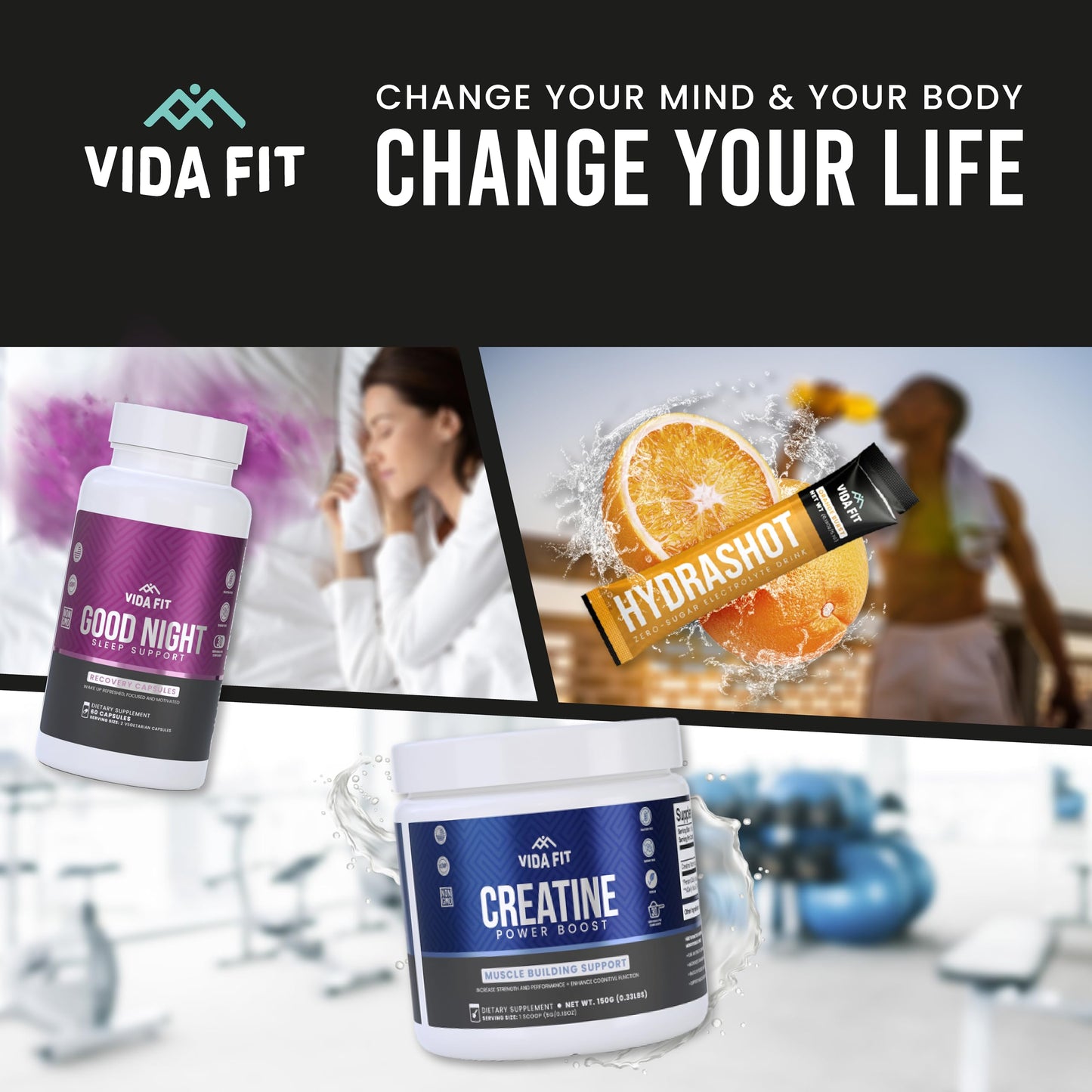 Micronized Creatine Monohydrate Powder, Vegan Creatine Powder Unflavoured, Supplements for Men, Pure Workout Essentials for Women, NSF Certified (150g) (5g Per Serv) (30 Servings) - Vida Fit