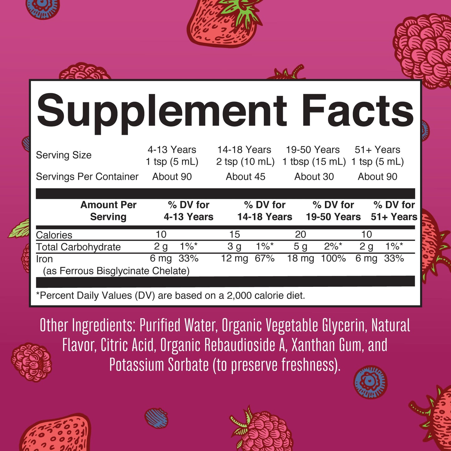 MaryRuth Organics Liquid Morning Multivitamin (Fruit Punch) & Iron Liquid (Berry) | Clean Label Project Verified® | Vitamins for Energy, Immunity, & Overall Health | Vegan, Non-GMO, Gluten Free