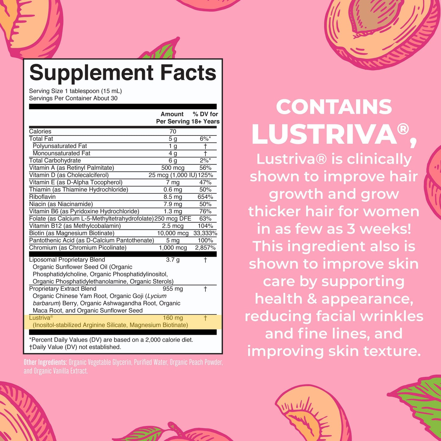 MaryRuth Organics Women's MultivitaminLustriva Hair Growth, Menopause Support, & Daily Liquid Multimineral, 3-Pack Bundle for Hair Support, Skin Health, Immune Support, Gut Health, and Sleep Support