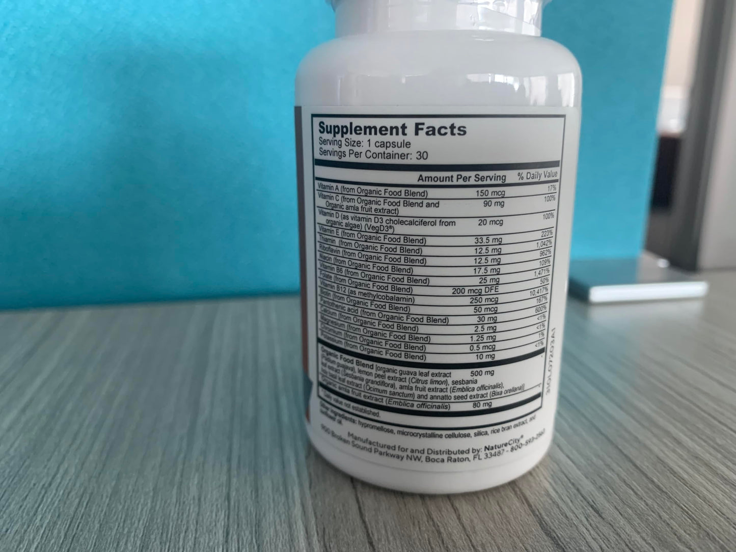 NatureCity TrueMulti Plant Based Daily Adult Multivitamins (30 Veggie Capsules) One a Day Vitamins - Daily Vitamin for Men and Women - Soy Free, Non-GMO, Gluten Free