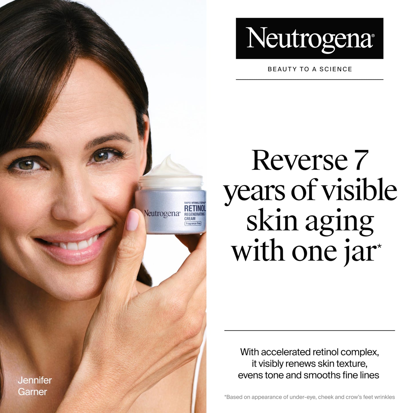 Neutrogena Rapid Wrinkle Repair Retinol Face Moisturizer, Fragrance Free, Daily Anti-Aging Face Cream with Retinol & Hyaluronic Acid to Fight Fine Lines, Wrinkles, & Dark Spots, 1.7 oz
