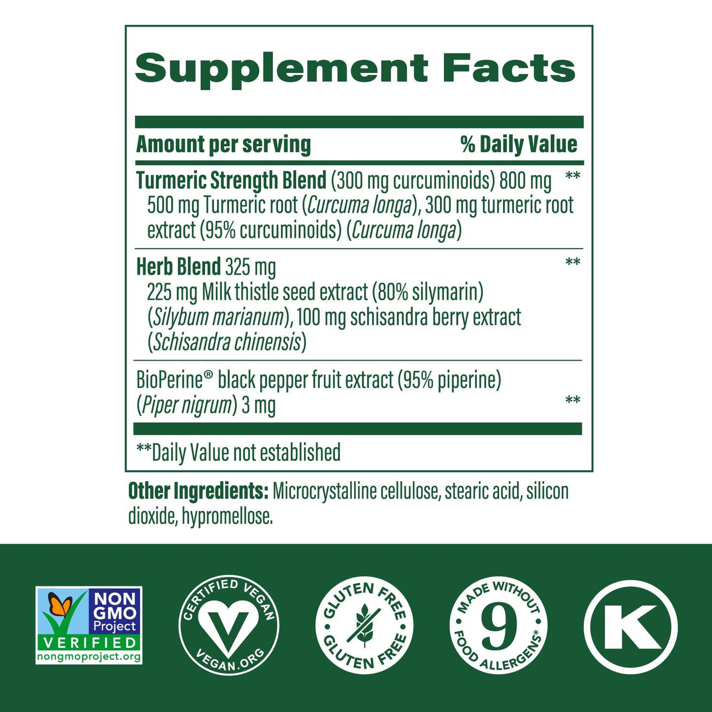 MegaFood Turmeric Curcumin Extra Strength - Liver Support - Turmeric Curcumin with Black Pepper and Milk Thistle Extract - Vegan - Made Without 9 Food Allergens - 90 Tabs (45 Servings)