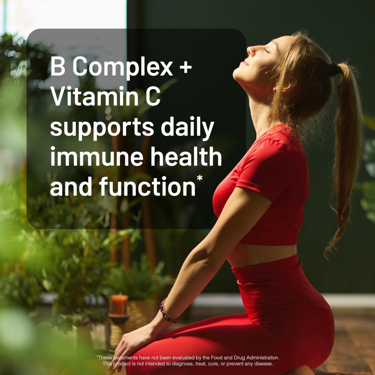 NatureWise Super Vitamin B Complex for Women and Men - with Vitamin C, Folic Acid Biotin B1 B2 B3 B6 B12 - Support Cellular Energy & Mental Clarity - Vegan, Gluten & Dairy Free, Non-GMO - 60 Tablets