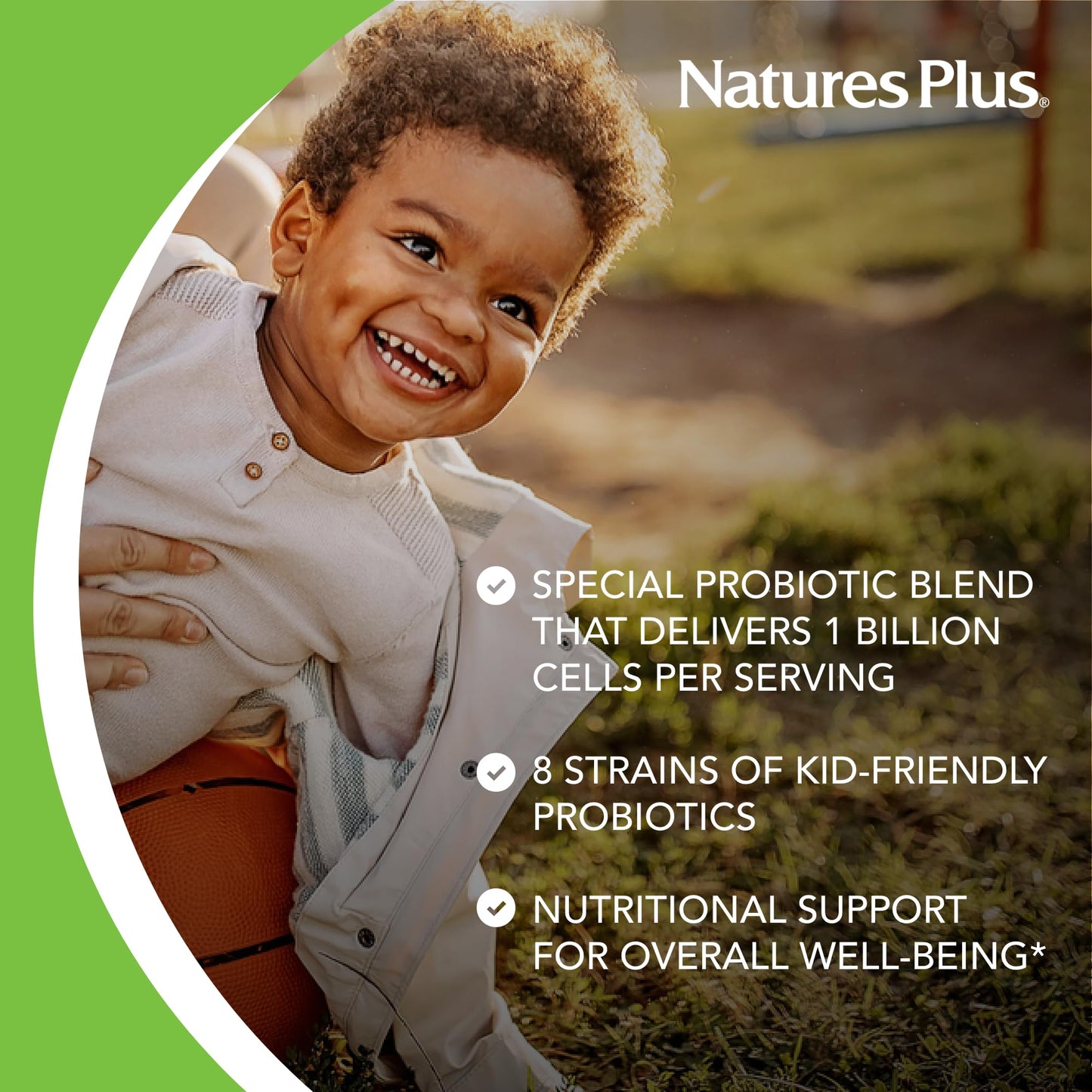 Natures Plus Animal Parade AcidophiKidz, Berry Flavor - 90 Chewable, Animal-Shaped Tablets - with Probiotics, FOS & Grape Seed - 90 Total Servings