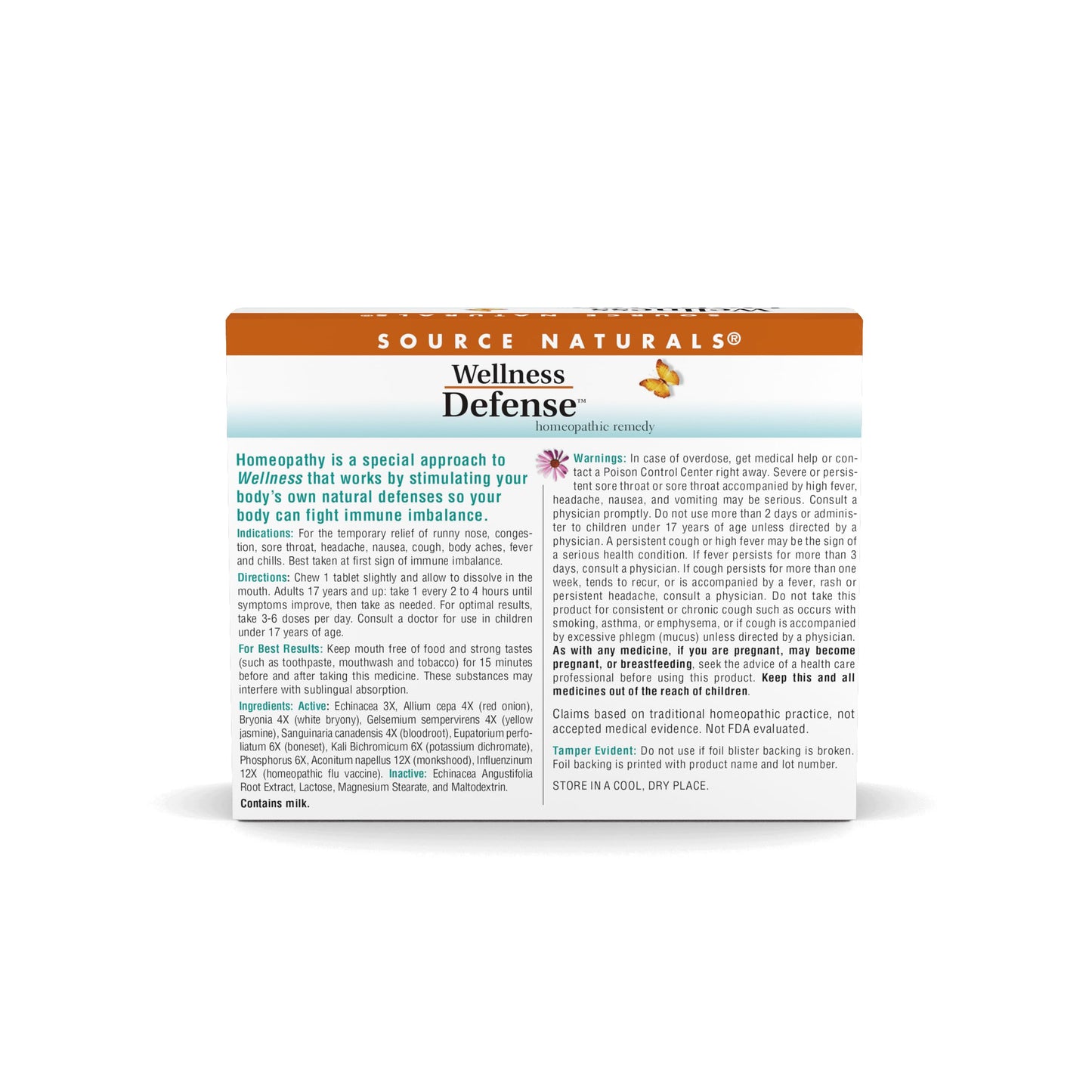 Pre-Order | Arrives in 5–10 Days – Source Naturals Wellness Defense - 48 Tablets