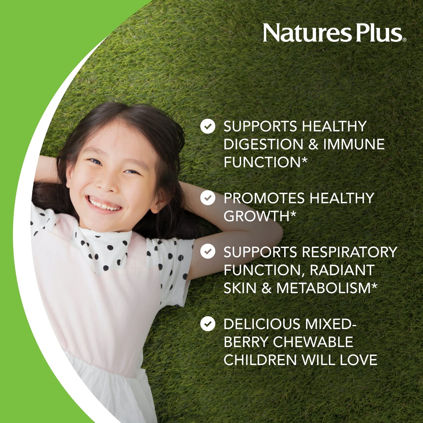 NaturesPlus Animal Parade Probiotic, Mixed Berry - 30 Chewables - Children’s Digestion Supplement - Supports Gut Health & Immune Function - Vegan, Gluten Free - 30 Servings