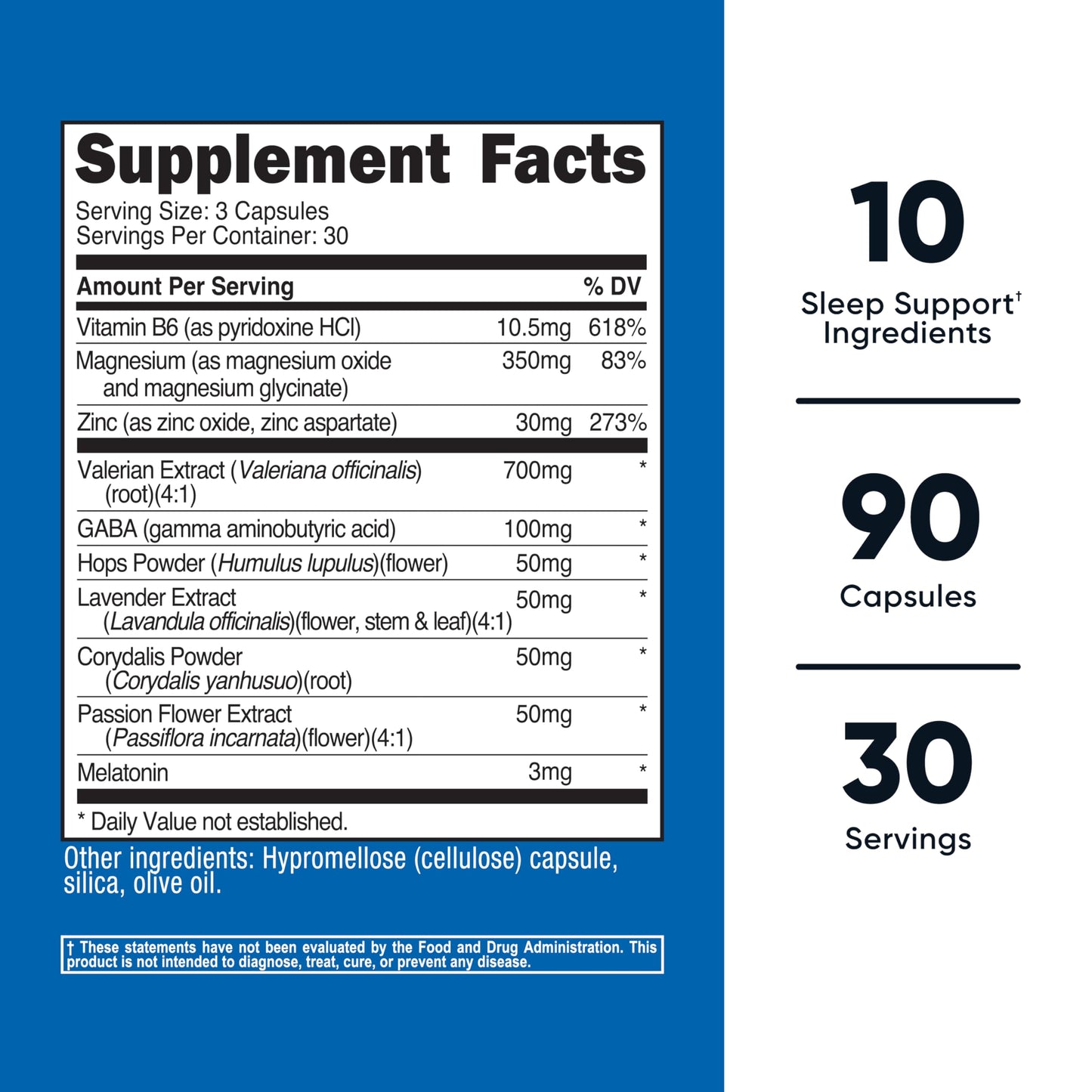 Nutricost Sleep Aid Complex 1330mg Serving (90 Capsules) - 30 Servings