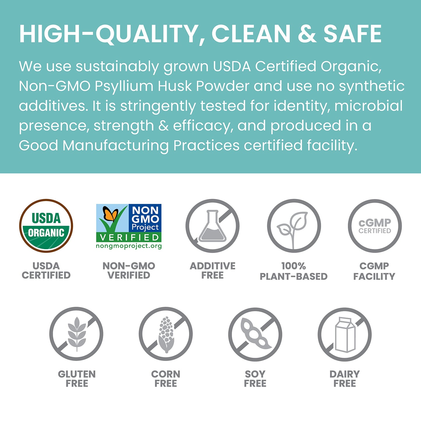 Himalaya Organic Psyllium Husk Powder, Daily Dietary Fiber Supplement, Regularity, Appetite Management, Certified Organic, Non-GMO, No Artificial Colors, Unflavored, 113 Teaspoon Supply, 24 Oz