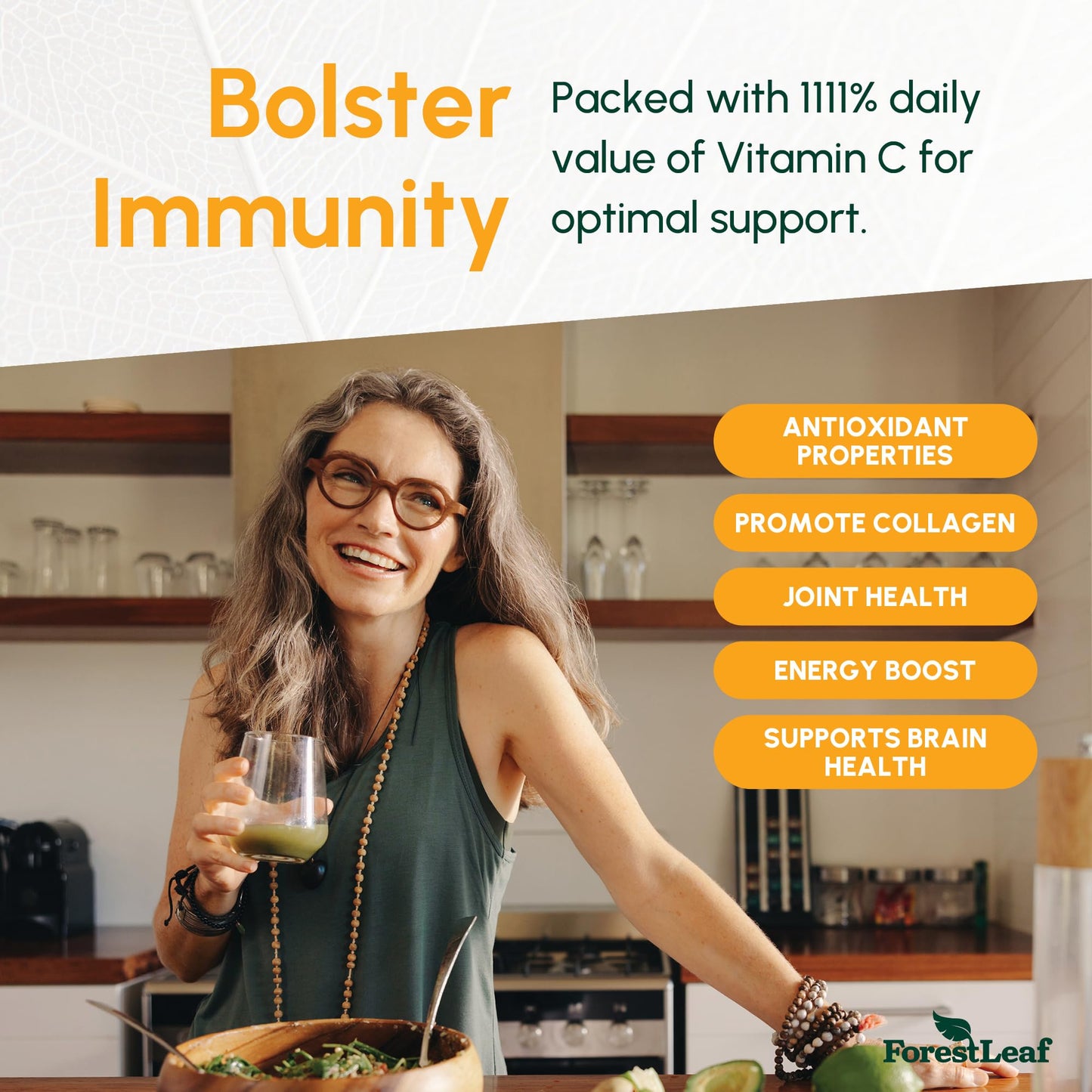Pre-Order | Arrives in 5–10 Days – ForestLeaf Liposomal Vitamin C 1000mg Capsules | High Dose Vitamin C Liposomal Supplement w Coconut Oil Fatty Acids | Fast Absorption | Immune Support, Antioxidant, Collagen Production | 120 Vegan Cap