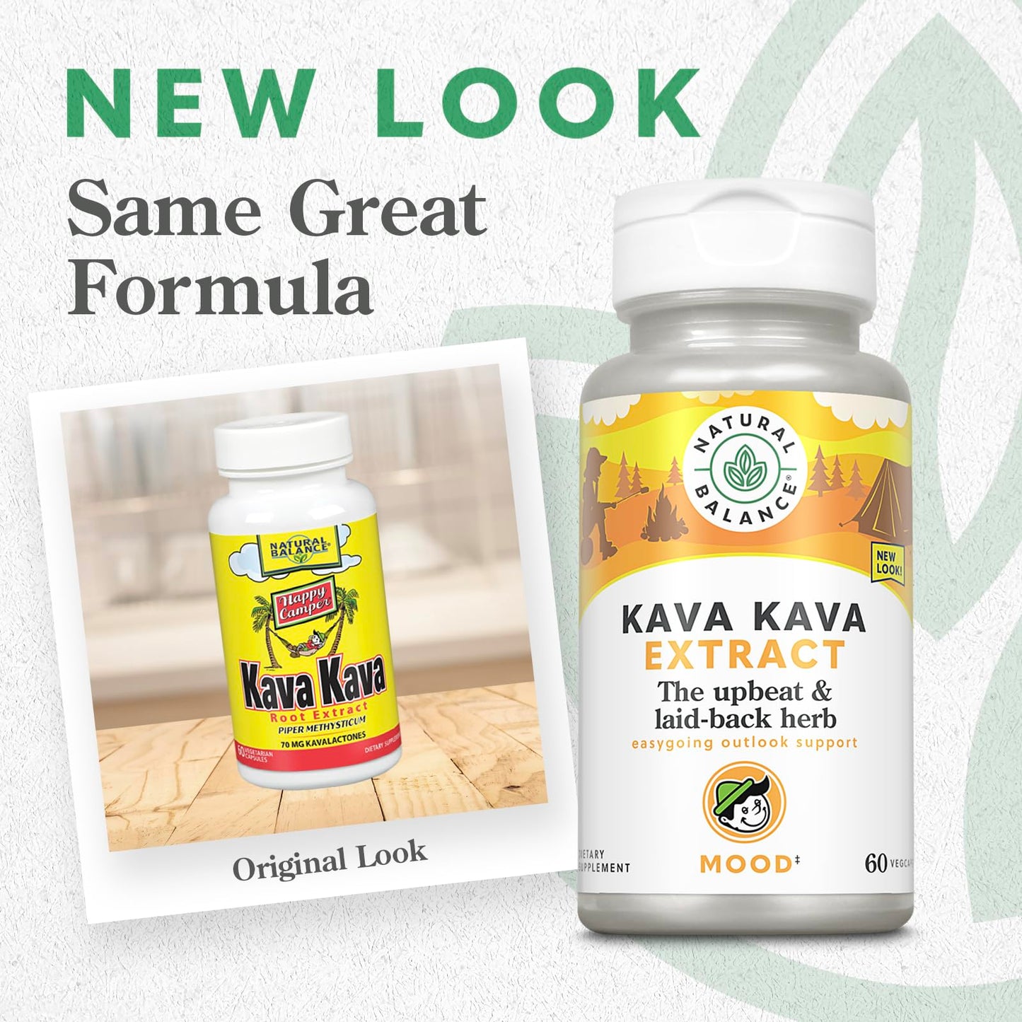 Natural Balance Kava Kava Root Extract, 70mg Kavalactones, 60 Vegetarian Capsules