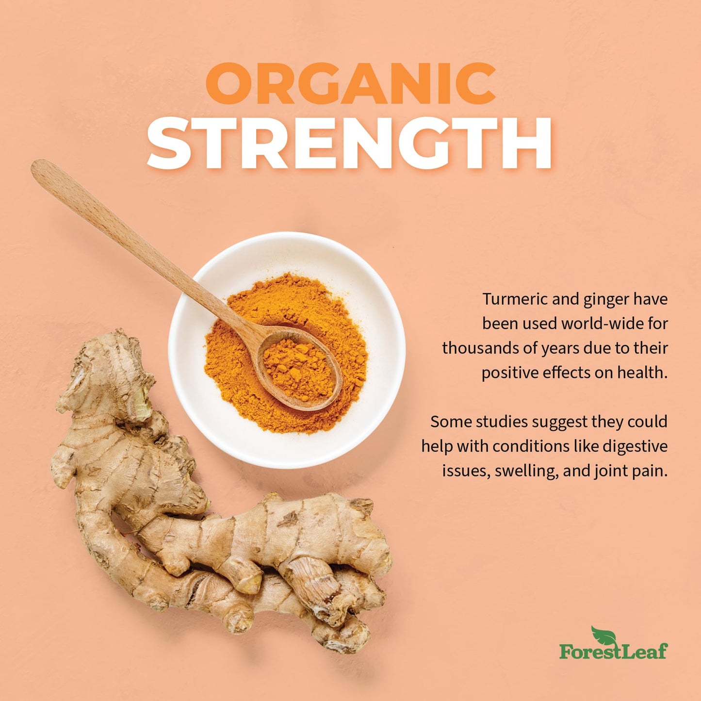 Organic Turmeric Supplement Extra Strength 2265mg - Turmeric Curcumin Supplement w/BioPerine Black Pepper - Tumeric and Ginger Supplements, 95% Curcuminoids, Supports Immune & Joint Health, 120 Caps