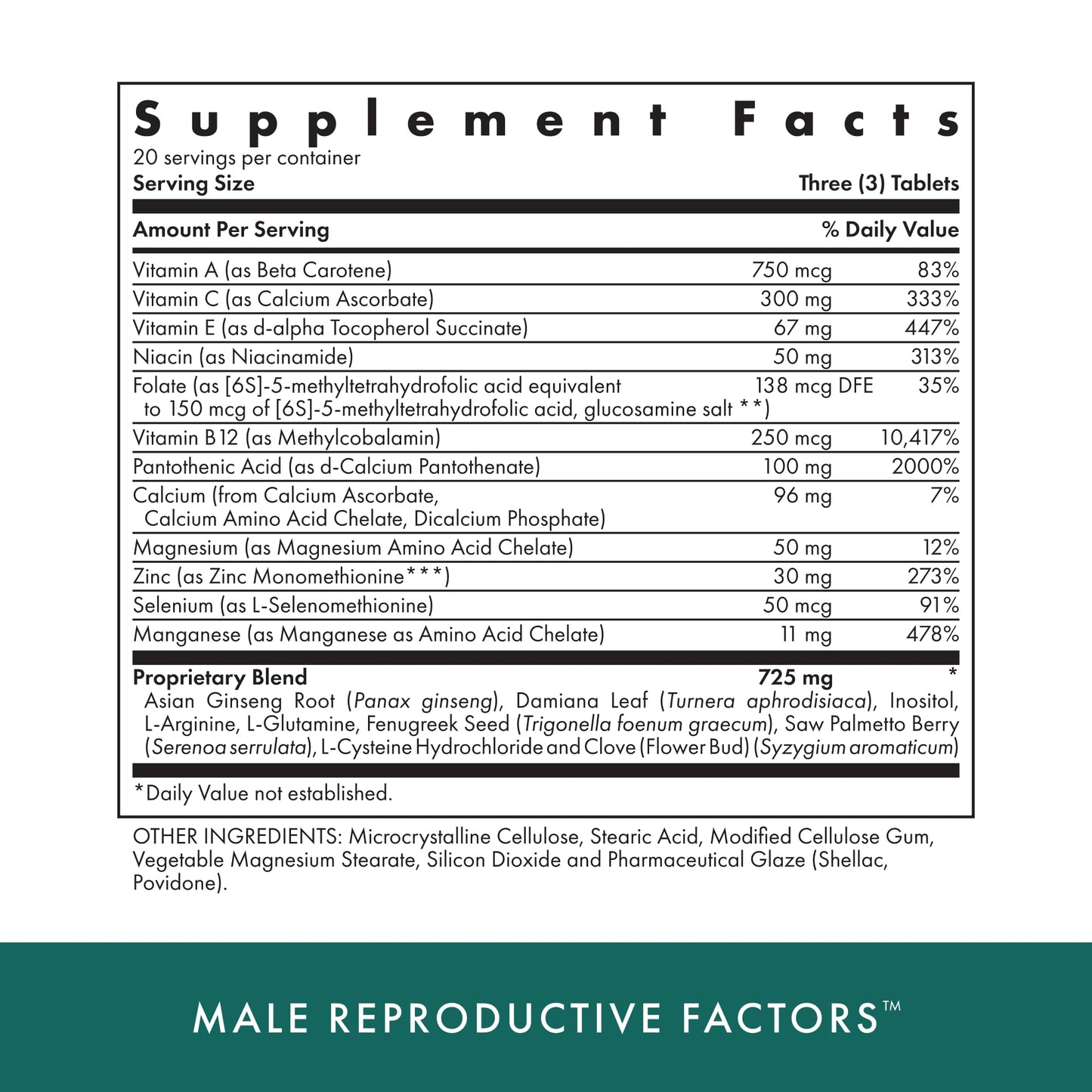 MICHAEL'S Health Naturopathic Programs Male & Female Reproductive Factors Couples' Pack - 60 Vegetarian Tablets Per Bottle - Nutrients for Conception Support - 20 Servings Per Bottle