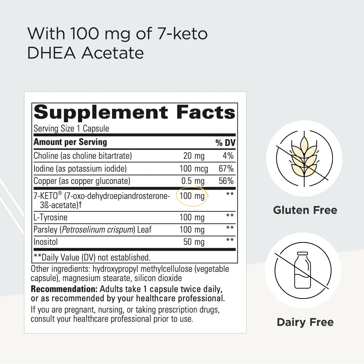 Integrative Therapeutics - 7-KETO Lean - Ephedra-free DHEA Metabolite - 30 Capsules