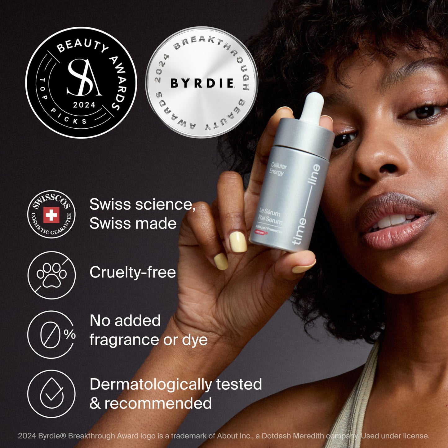 The Serum powered by Mitopure (Urolithin A) Instant lifting feeling for visibly firmer complexion. Clinically proven to boost skin hydration and reduce wrinkles appearance. 1.0oz (30ml)
