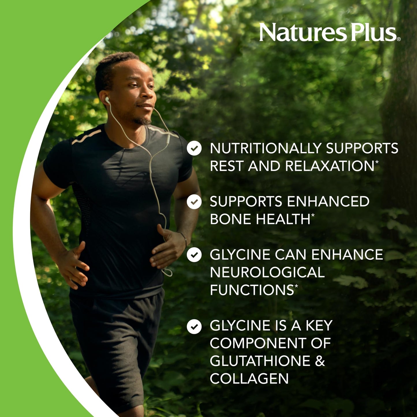 NaturesPlus KalmAssure Magnesium Glycinate - 90 Vegan Capsules - Supports Nerve & Muscle Relaxation - Formulated Without Magnesium Oxide - 30 Servings