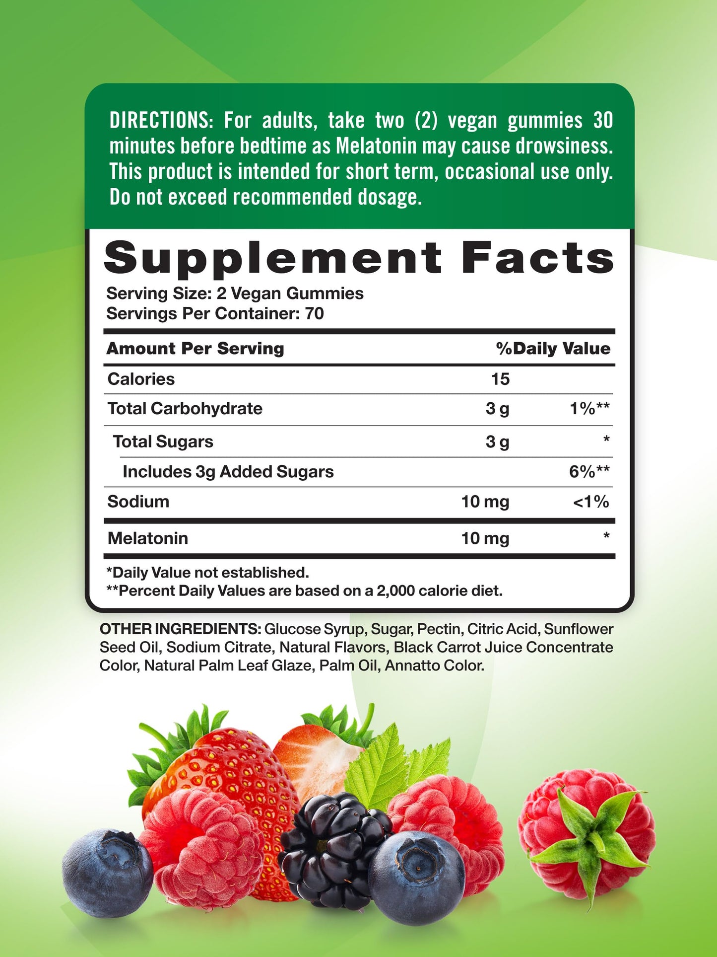 Nature's Truth Melatonin Gummies | 10mg | 140 Count | Berry Flavor | Vegan, Non-GMO & Gluten Free Supplement for Adults