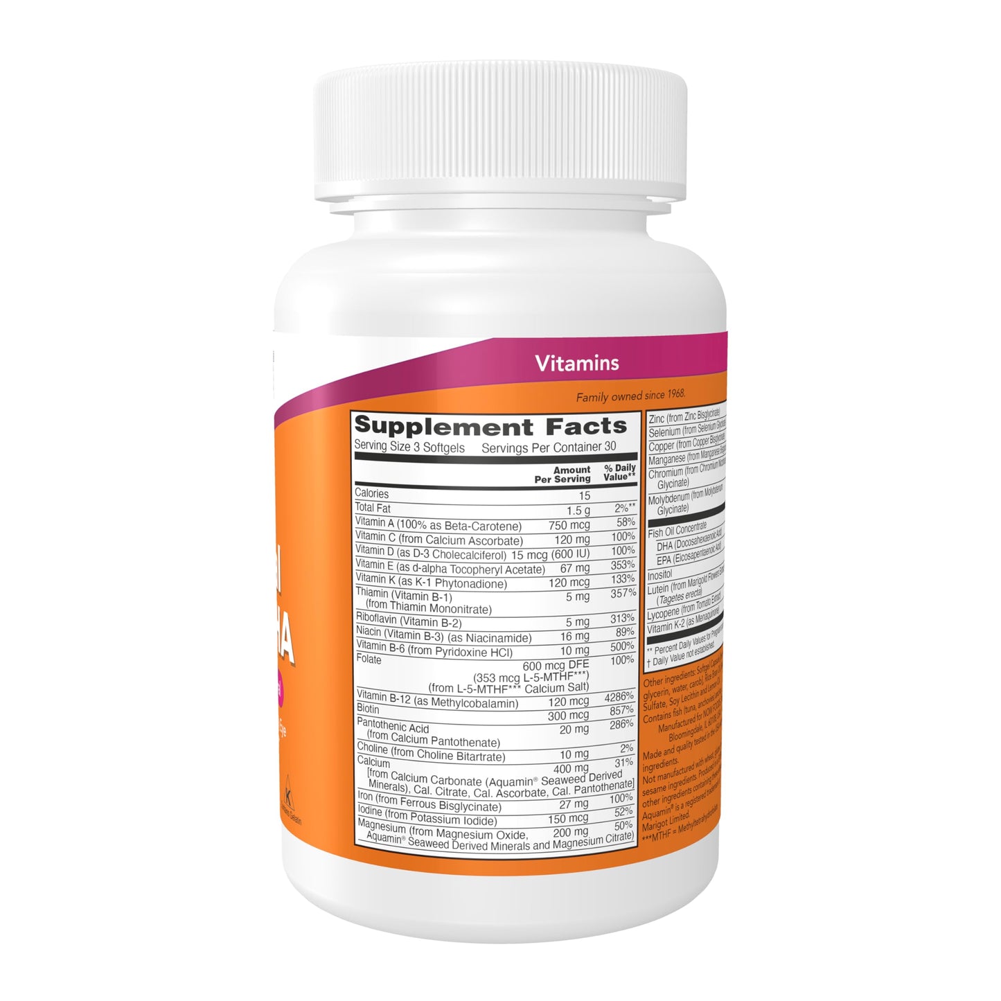 Pre-Order | Arrives in 5–10 Days – NOW Supplements, Prenatal Gels + DHA with 250 mg DHA per serving, plus Borage Oil (GLA), 90 Softgels