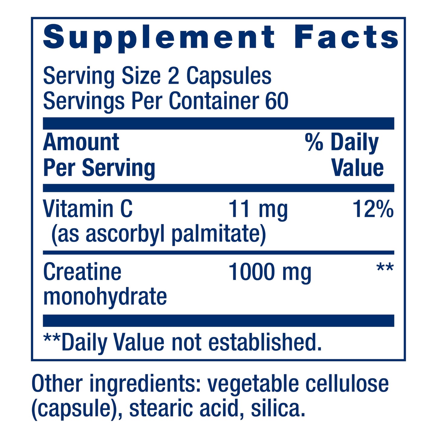 Life Extension Creatine Capsules – Creatine Monohydrate – Promotes Strength, Lean Muscle, Healthy Endurance – Non-GMO, Gluten-Free – 120 Capsules