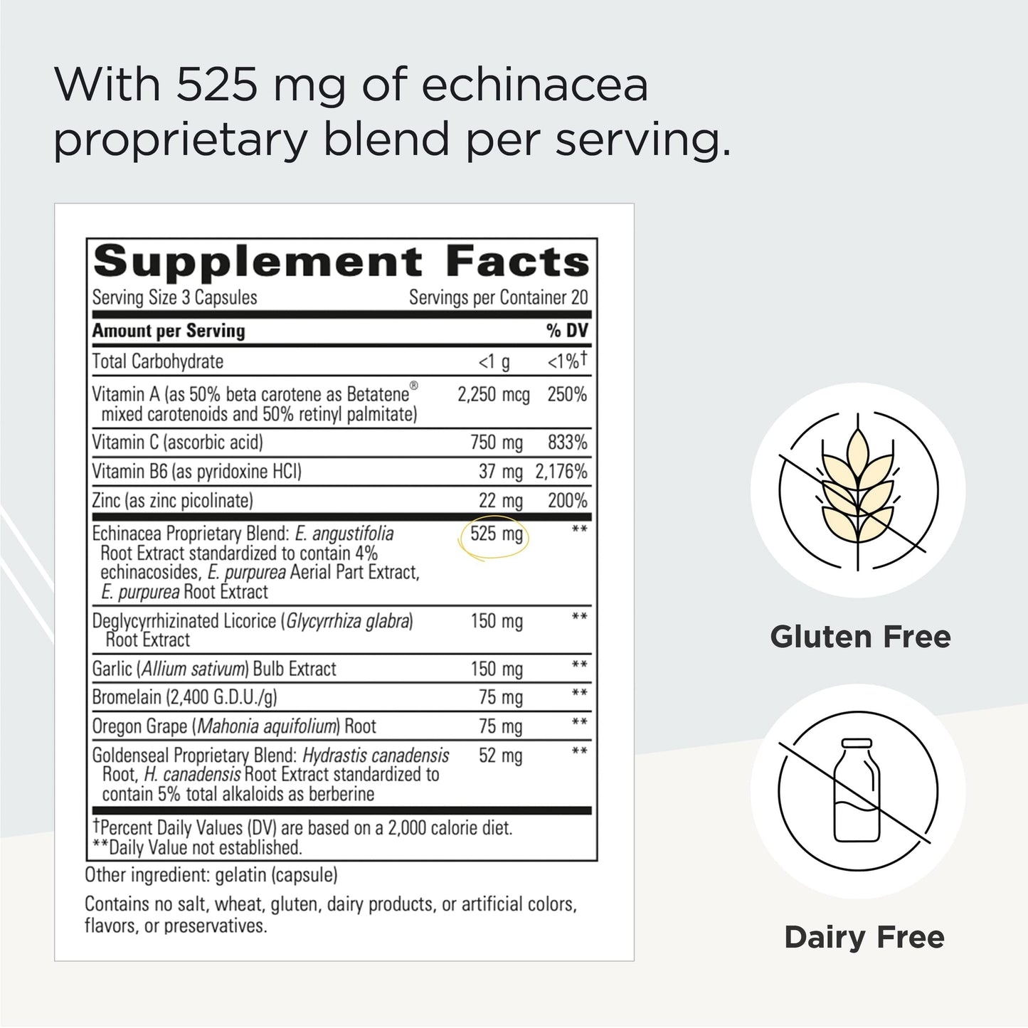 Integrative Therapeutics - EHB (Echinacosides, Hydrastine, Berberine) - Immune Supporting Nutrients* - 60 Capsules