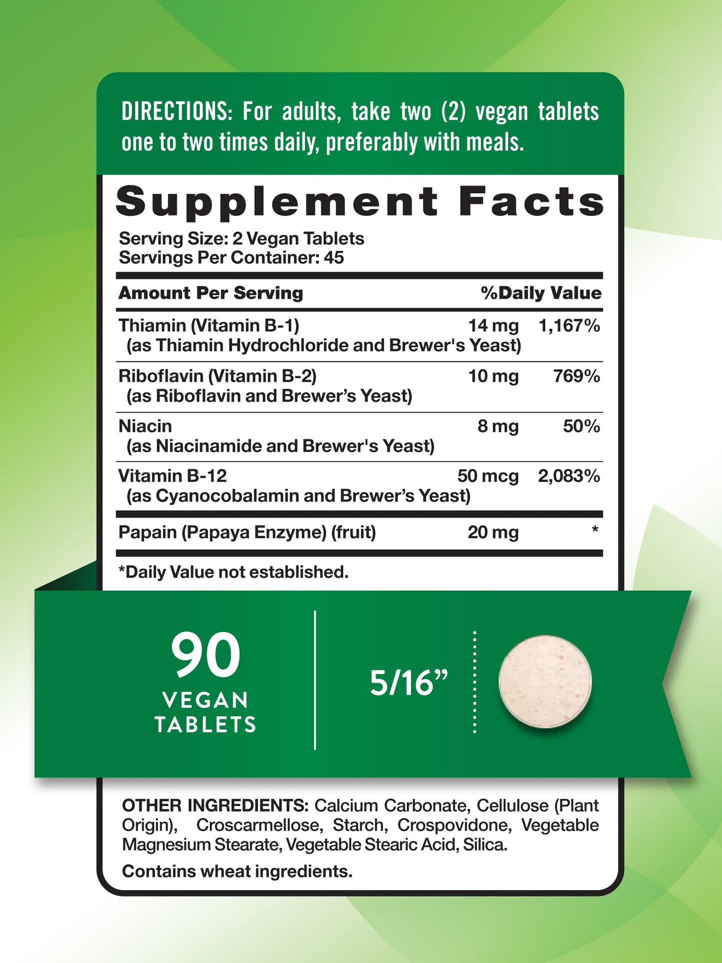 Nature's Truth Vitamin B Complex for Women & Men | Plus B12 | 90 Tablets | High Potency | Vegan and Non-GMO Supplement