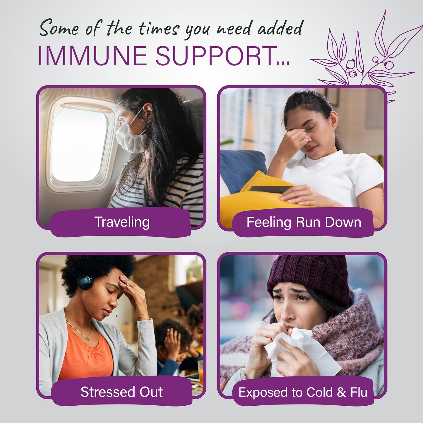Organixx Immunity 3 Immune Support Supplement – Vitamin C, Zinc, Elderberry – Whole Food Immune Defense for Adults & Kids, Greater Absorption, Non GMO, 60 Capsules