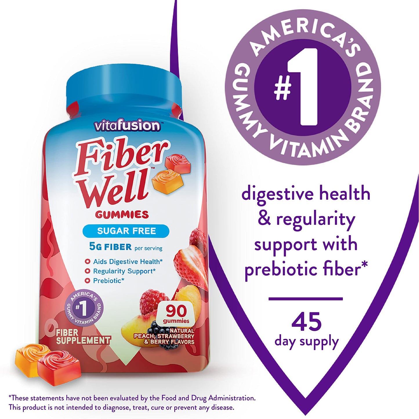 Natrol Melatonin 150ct & Vitafusion Fiber 90ct Sugar Free Peach Strawberry BlackBerry Supplements