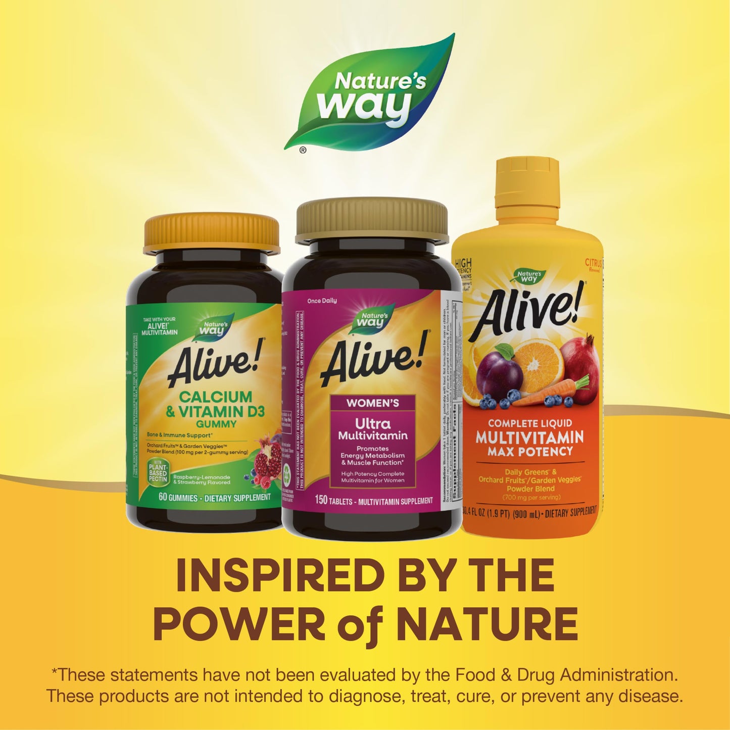 Nature's Way Alive! Women's Daily Ultra Multivitamin, High Potency Formula, Promotes Energy Metabolism and Muscle Function*, with Methylated B12, 150 Tablets